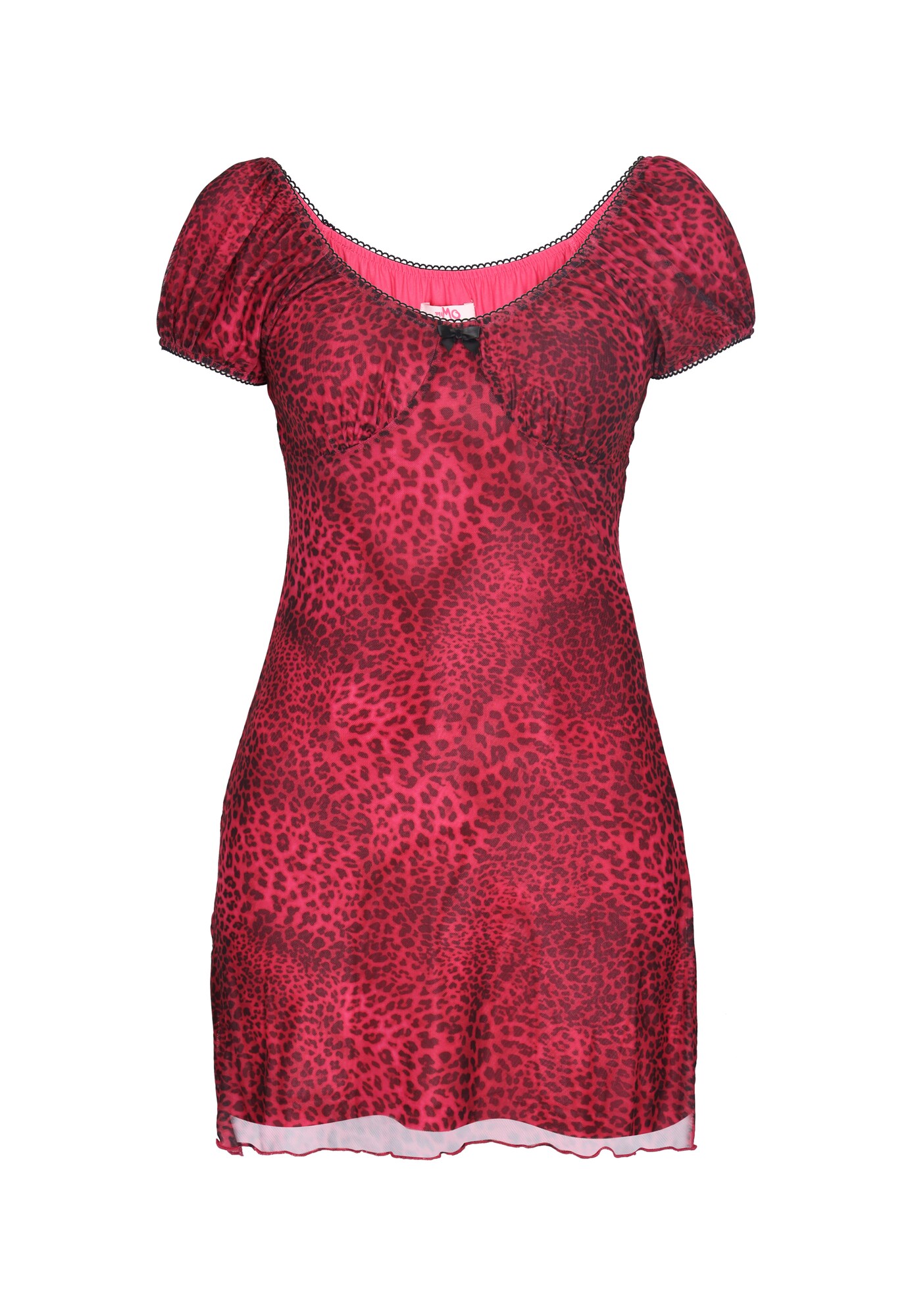 MYMO Vestido  rosa oscuro / negro