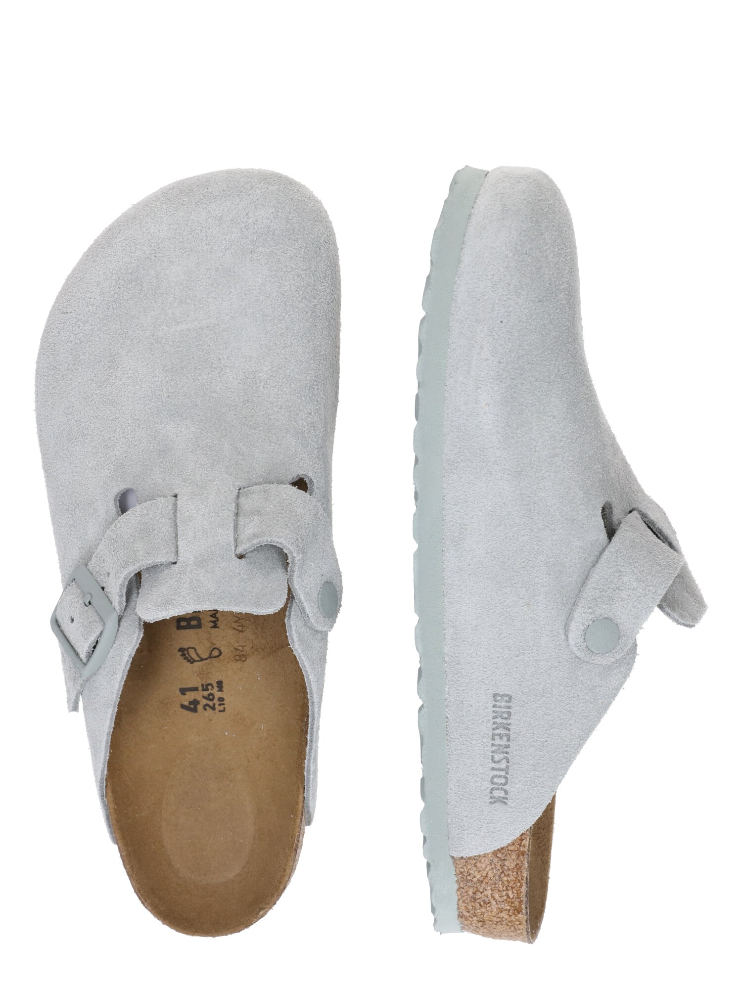 BIRKENSTOCK Papucs 'Boston'  világosszürke termék 2. képe