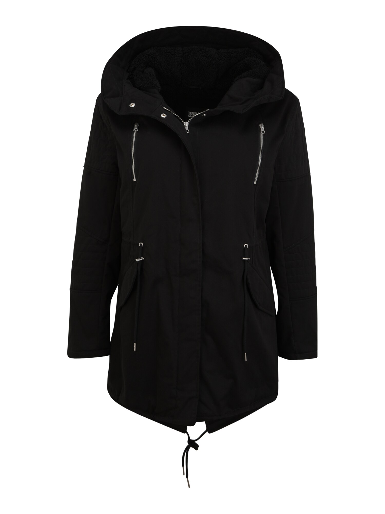 Urban Classics Parka de primăvară-toamnă  negru