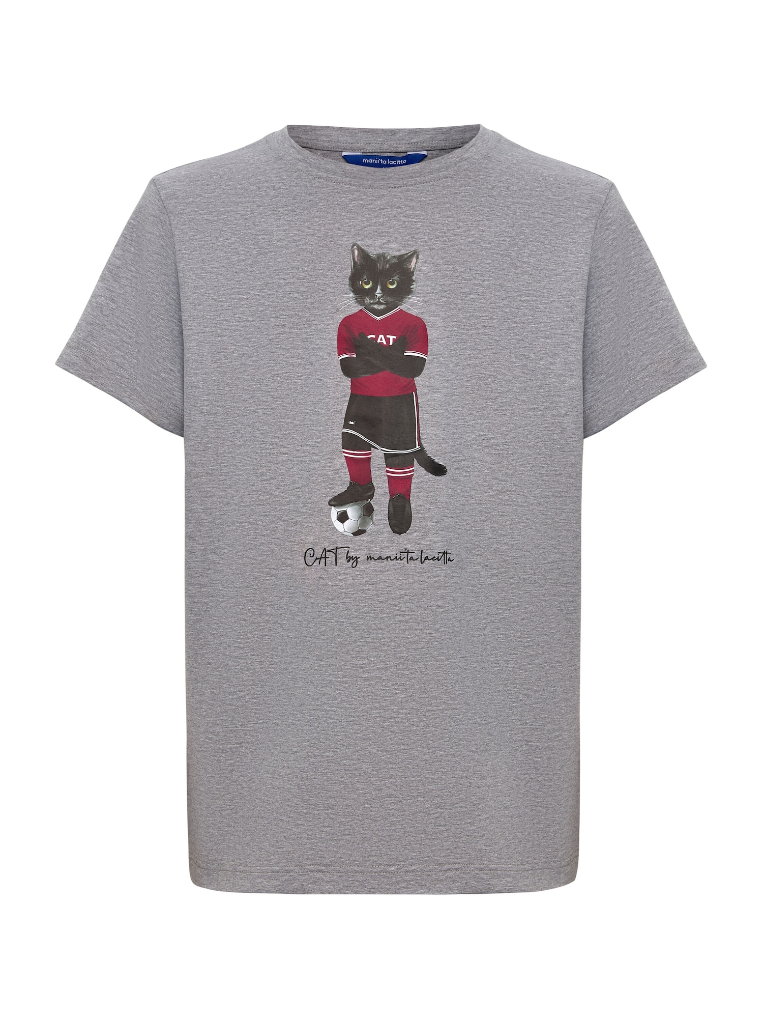 Thumbnail - CAT by Maniita Lacitta ShirtFOOTBALL CAT, Model trägt Größe M