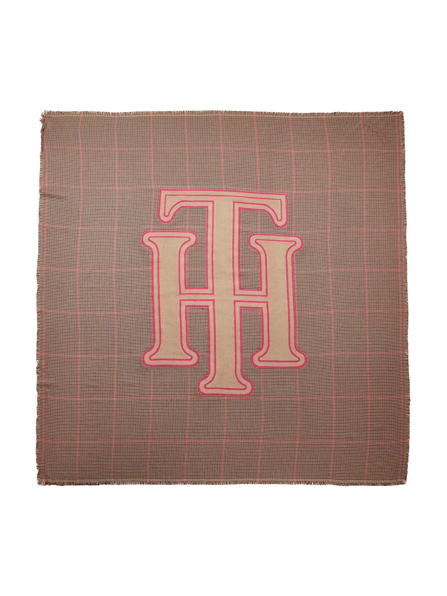 TOMMY HILFIGER Foulard  marron / noisette / rouge / noir
