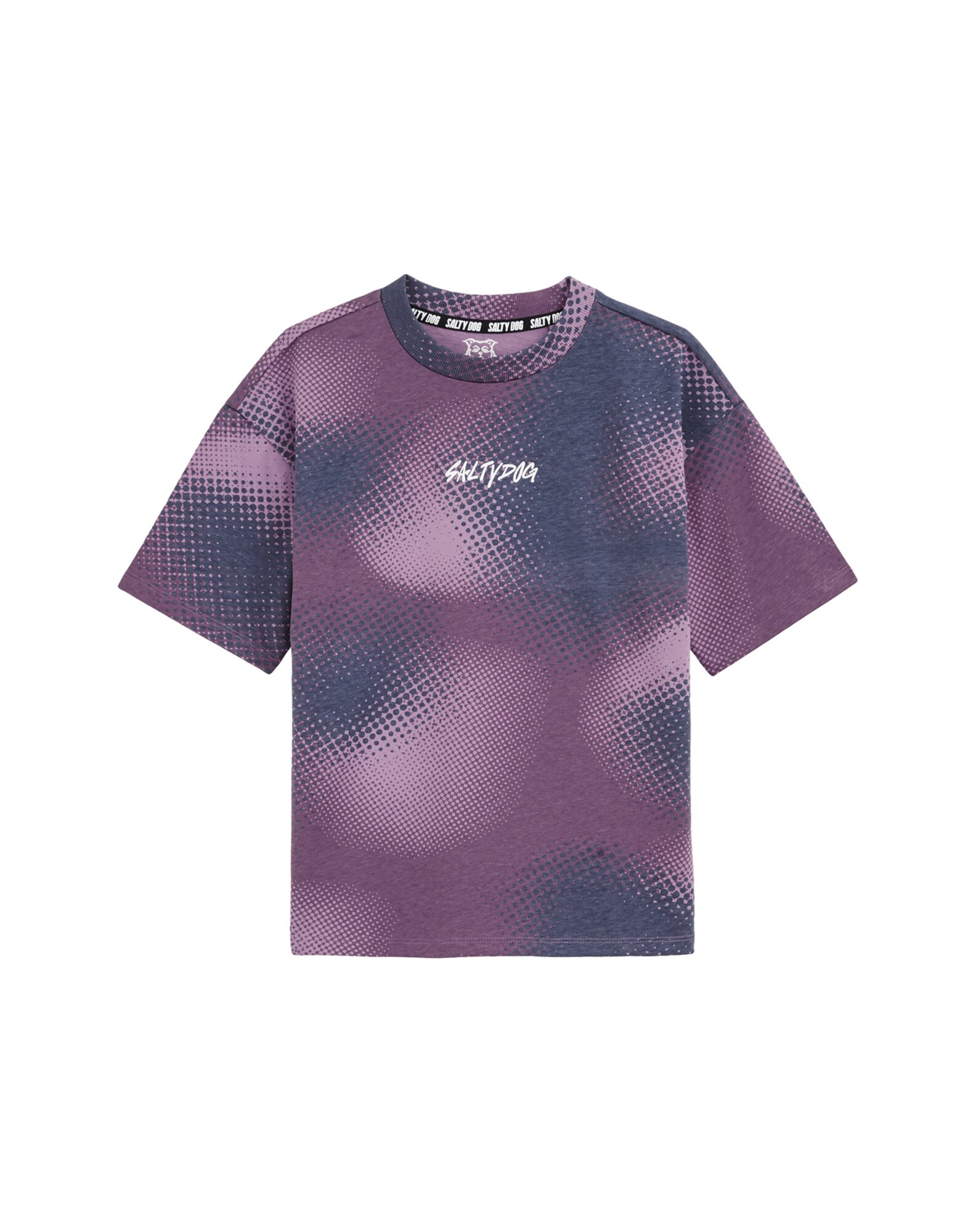 WE Fashion Póló  lila / világoslila / fehér akciós termékkép 1