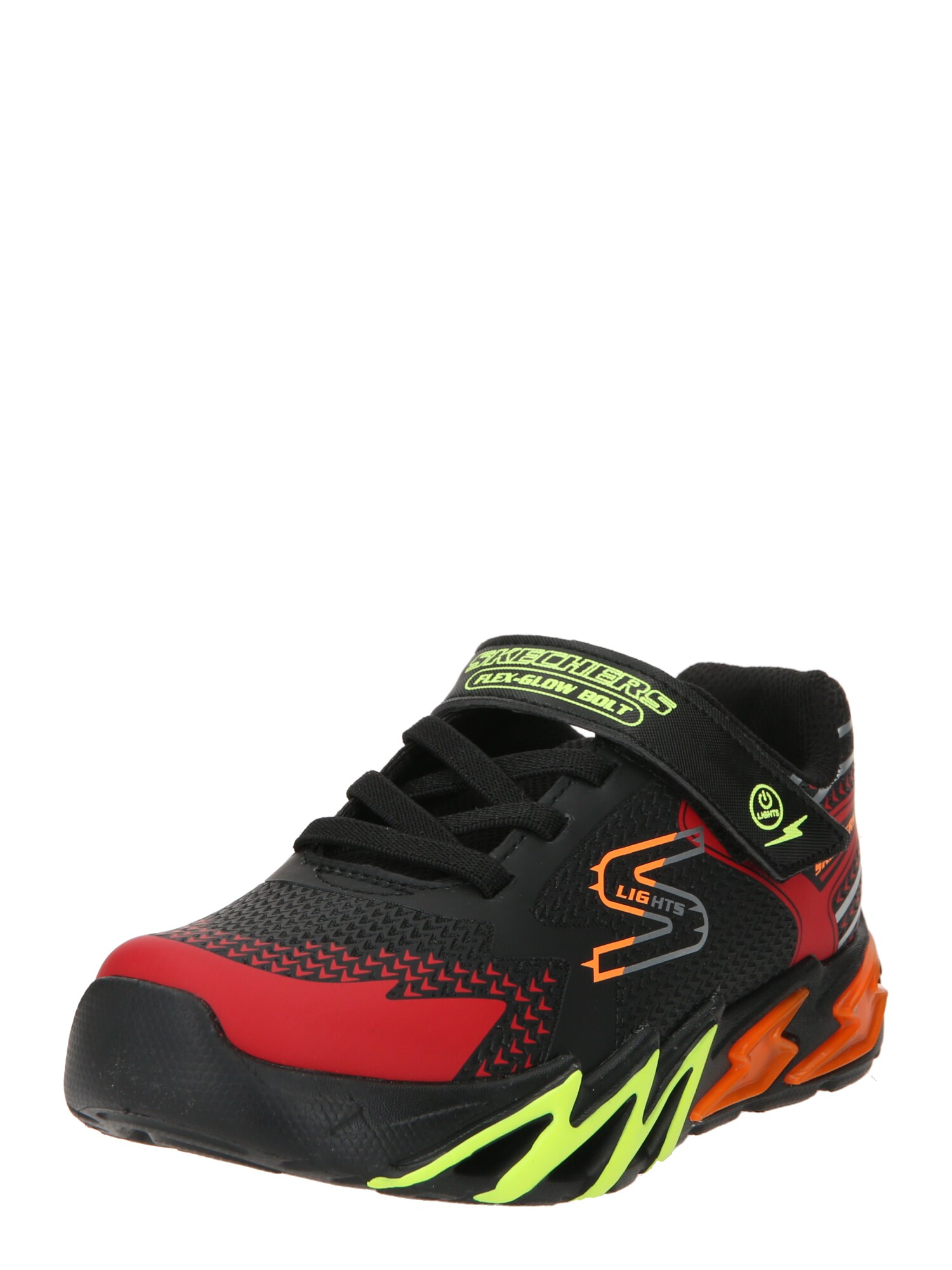 Skechers Kids Tenisky  svetlozelená / oranžová / ohnivo červená / čierna