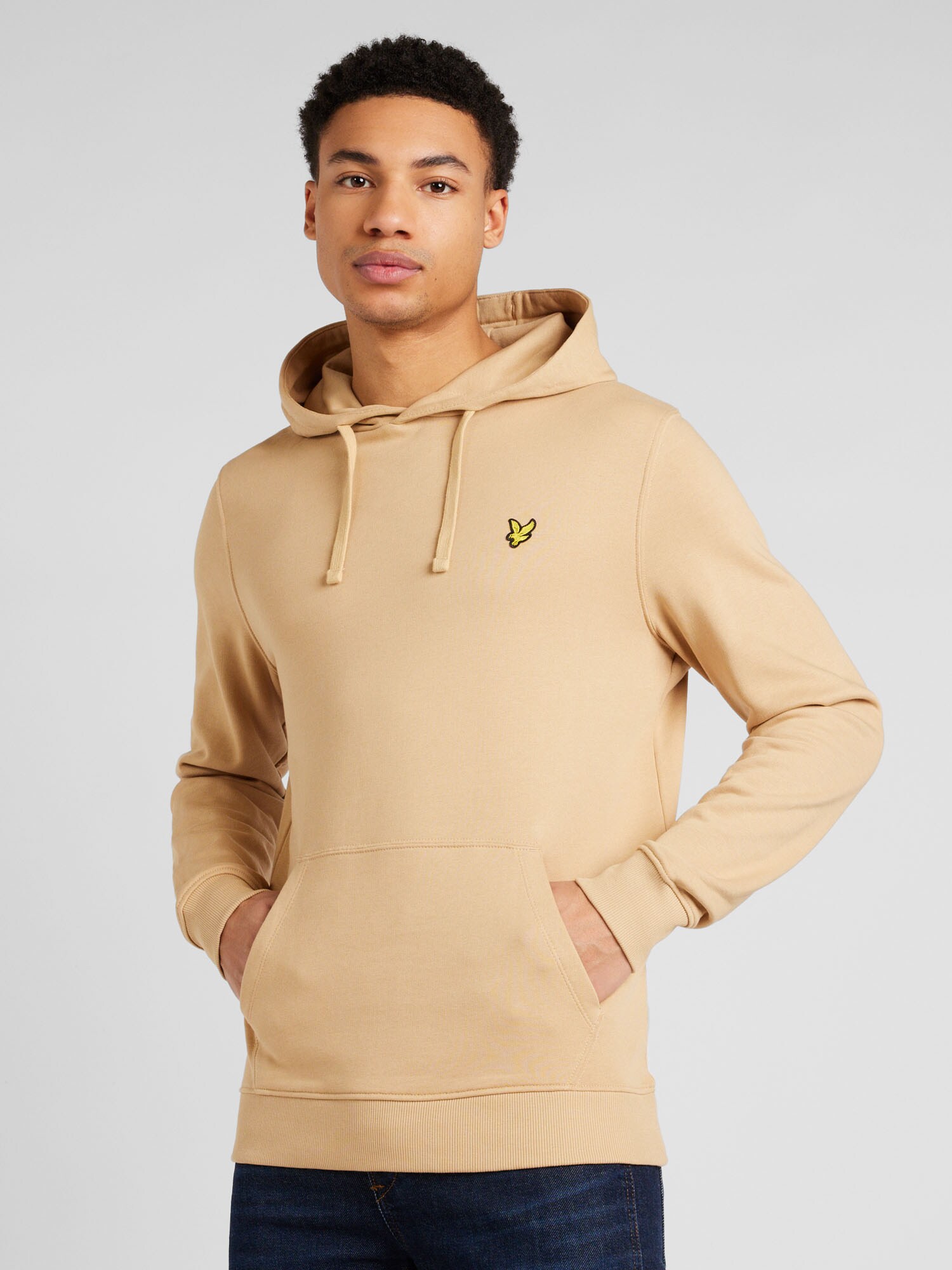 Lyle & Scott Tréning póló  cappuccinobarna / sárga / fekete termék 2. képe