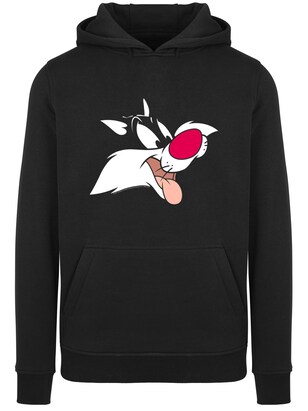 F4NT4STIC Sweatshirt ‘Looney Tunes Sylvester’ Pink / Rood / Zwart / Wit