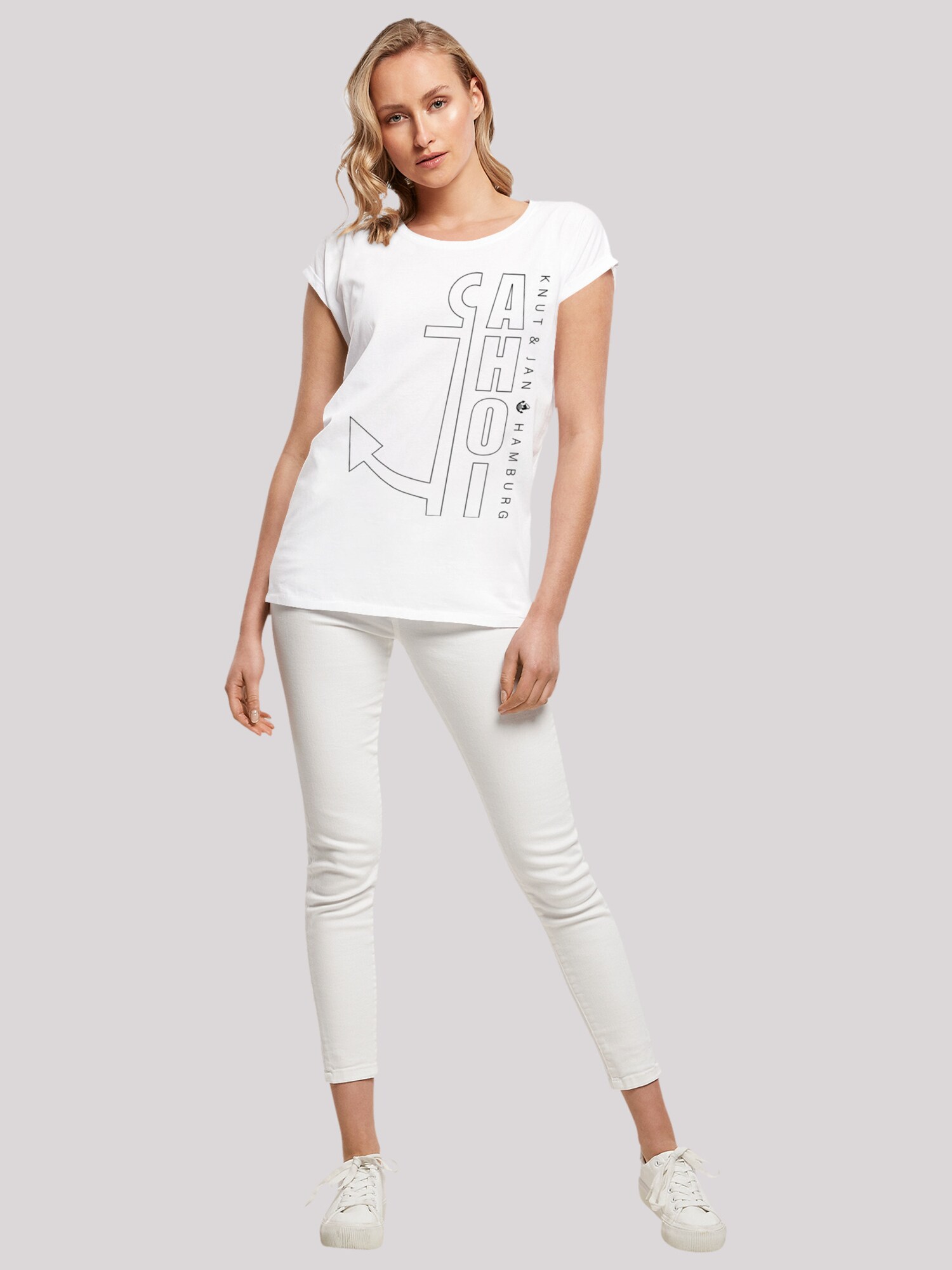 Thumbnail - F4NT4STIC T-Shirt Ahoi Anker Outlines Knut & Jan Hamburg
