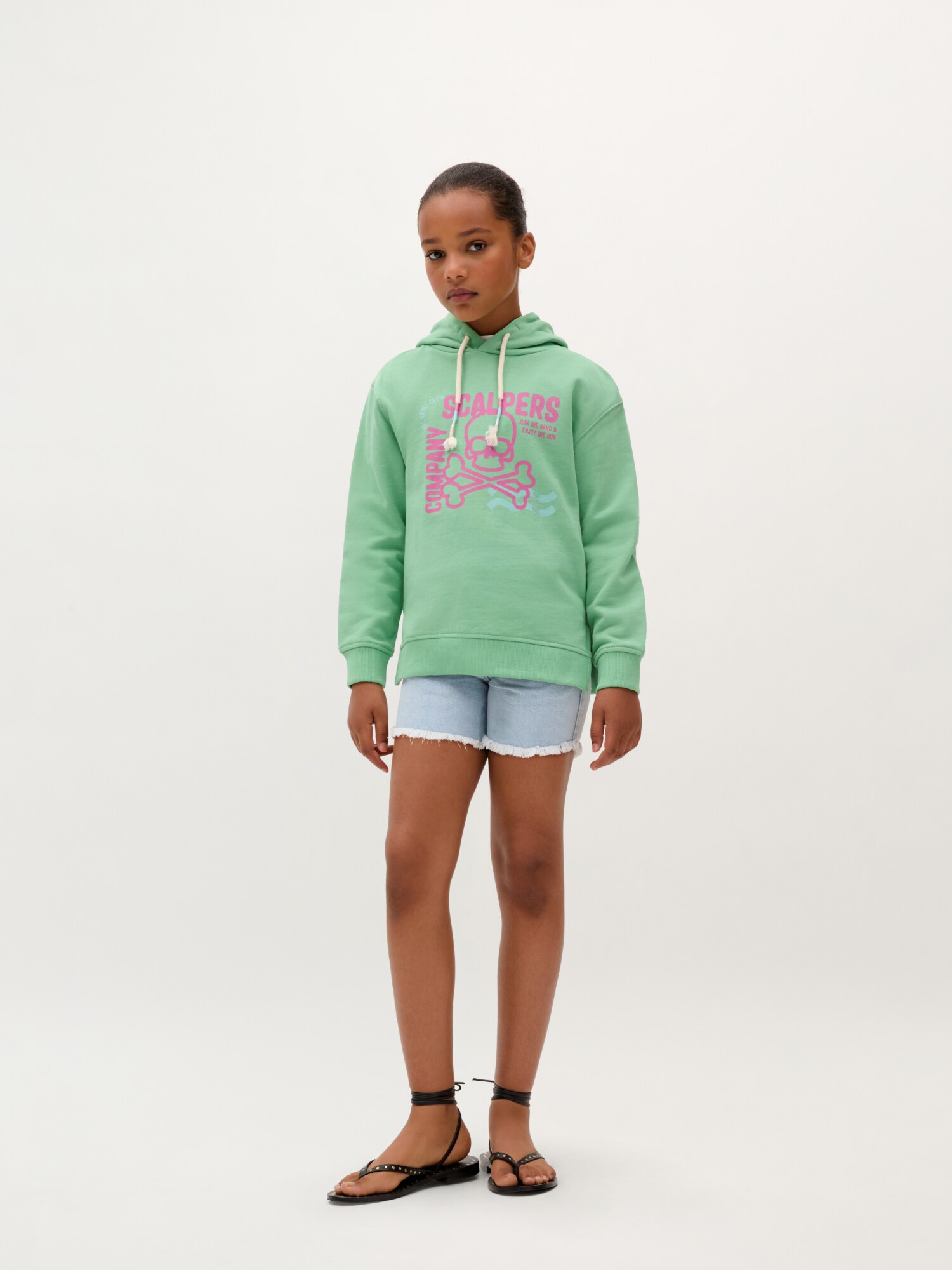 Thumbnail - Scalpers Stroke Hoodie Girls