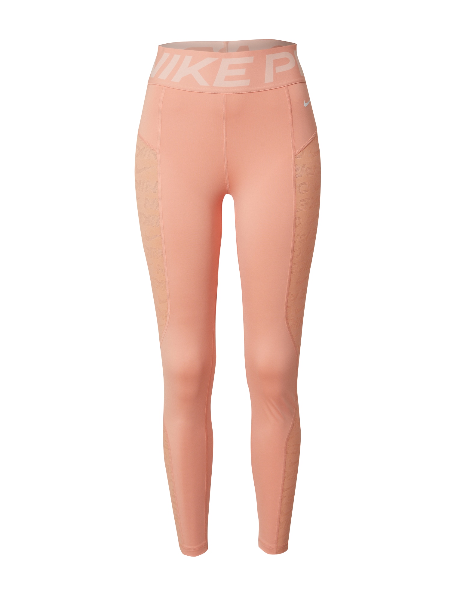 NIKE Pantaloni sport  portocaliu pastel / alb