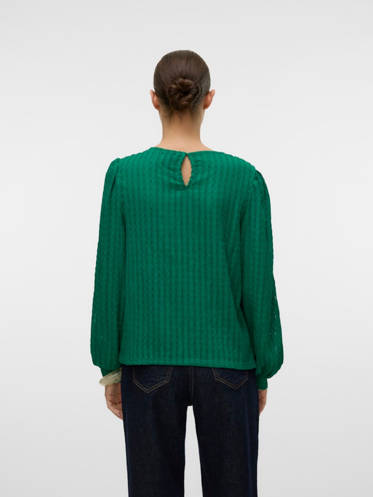 VERO MODA Blúz 'VMNomi'  smaragd termék 2. képe