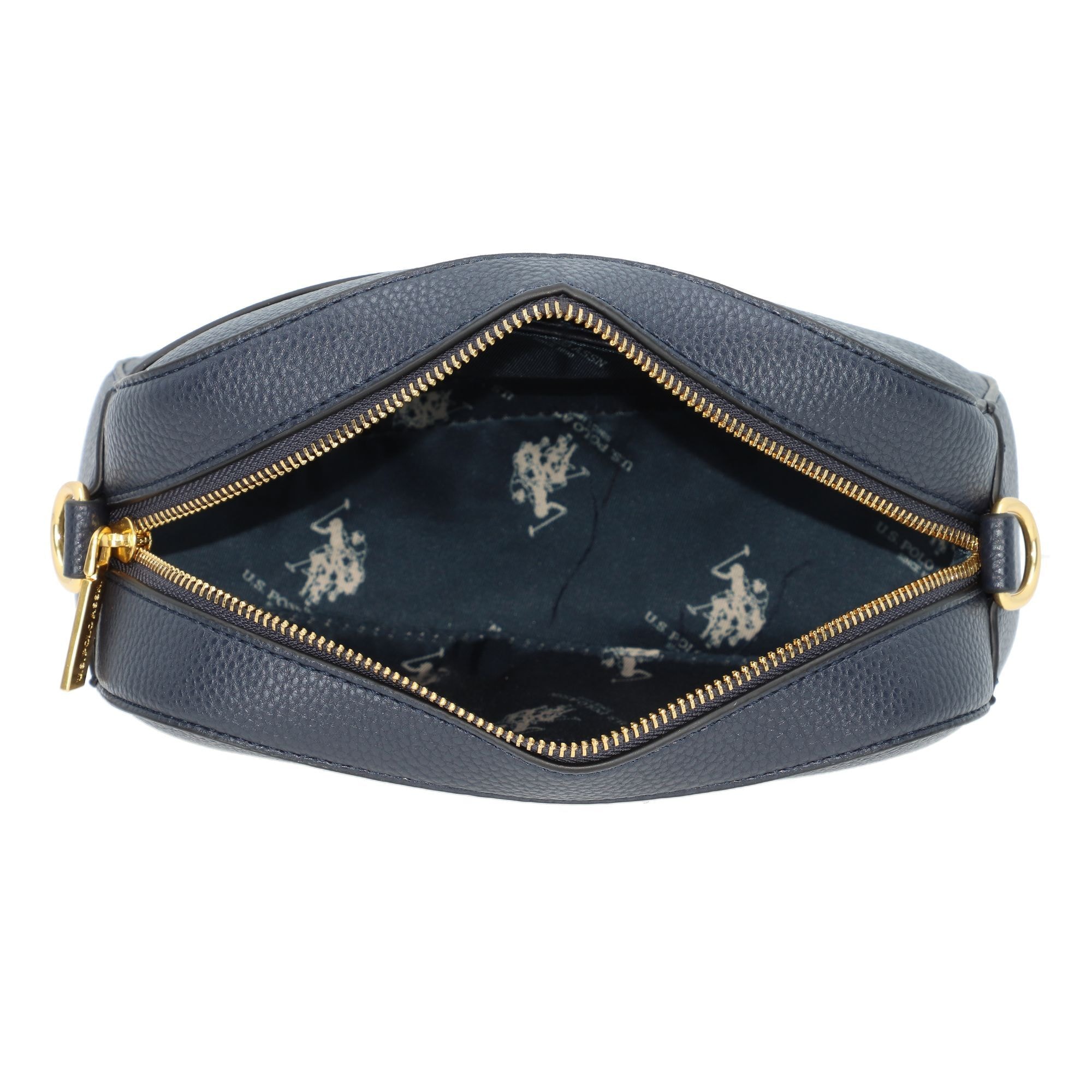 U.S. POLO ASSN. Taška cez rameno 'Stanford' tmavomodrá / zlatá (obrázok 5)