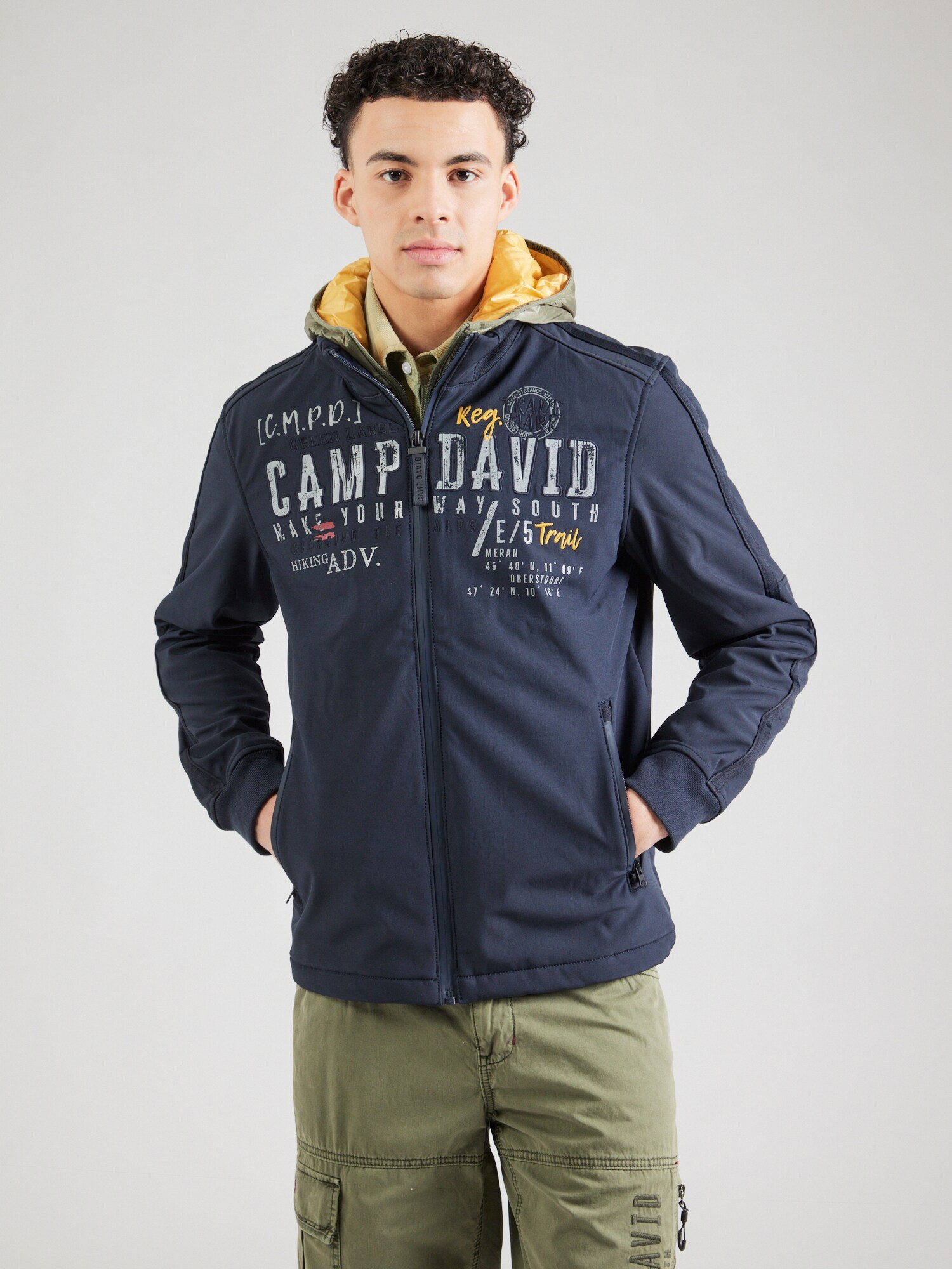 CAMP DAVID Átmeneti dzseki  sötétkék / fehér termék 2. képe