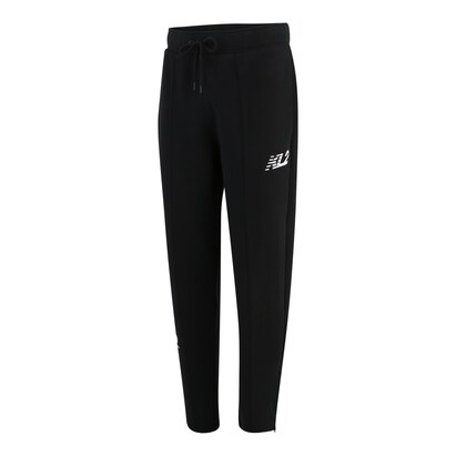 New Balance Broek ‘Kawhis Klawset Pintuck Pant’ Zwart / Wit