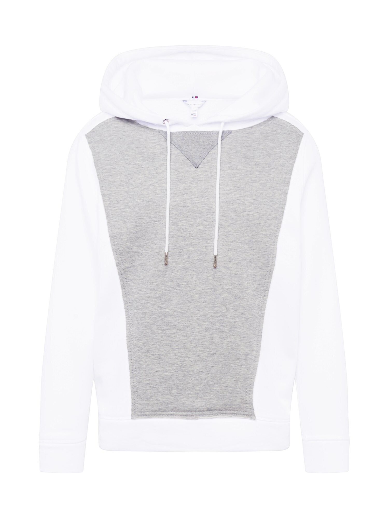 Tommy Jeans Mikina  sivá melírovaná / biela