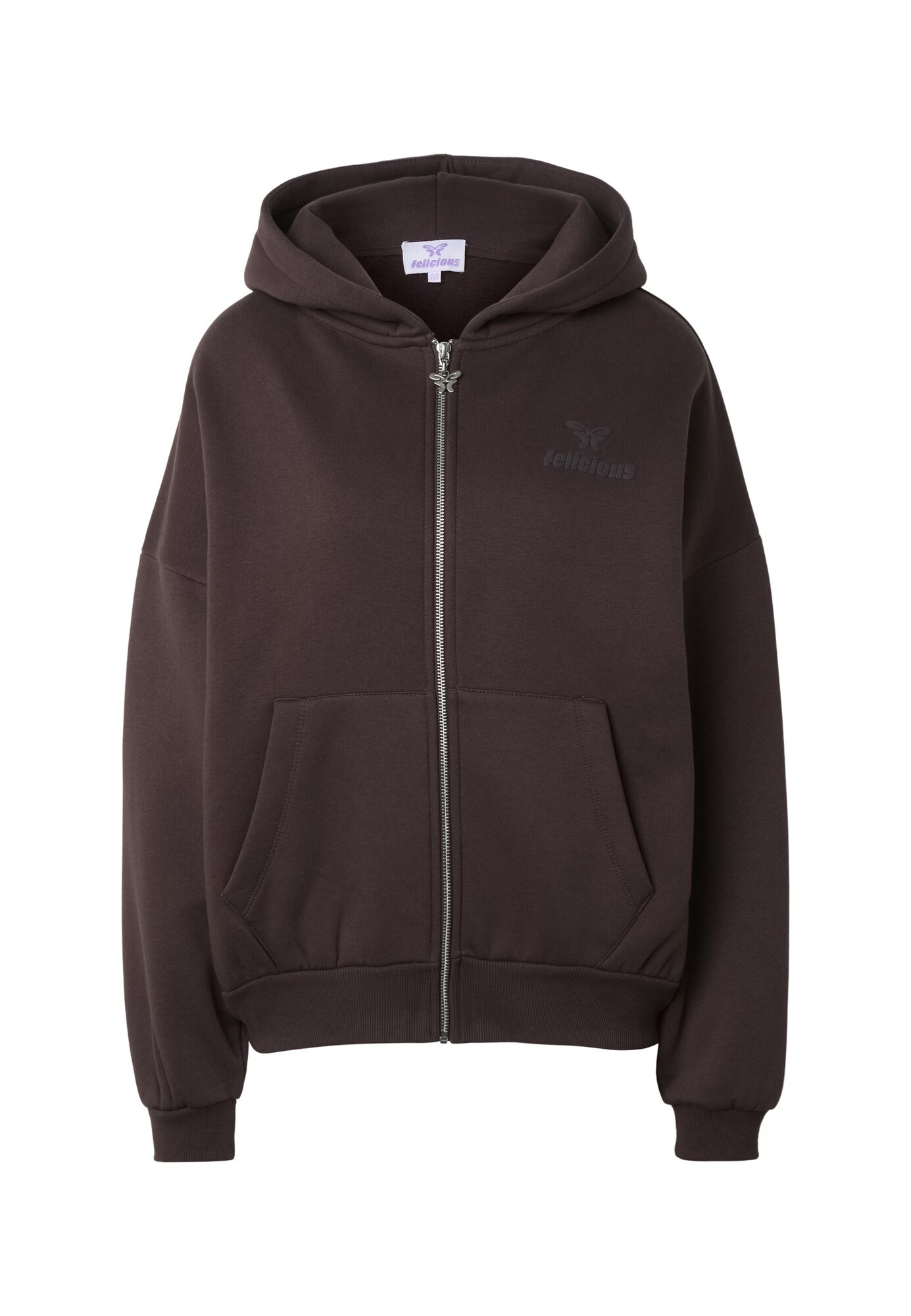 Felicious Sudadera con cremallera  chocolate