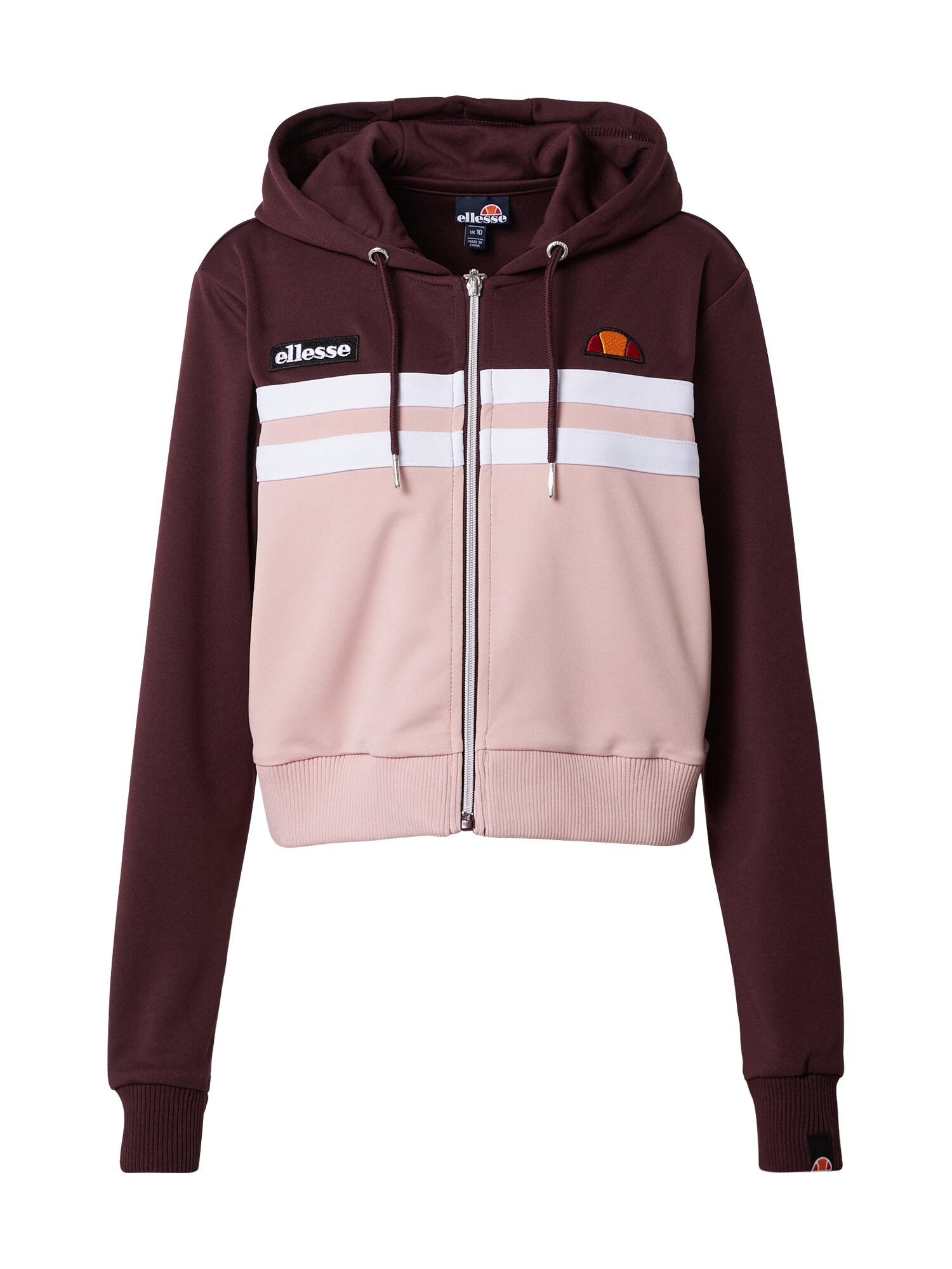 ELLESSE Džemperis 'Bulito'  uogų spalva / ryškiai rožinė spalva / balta