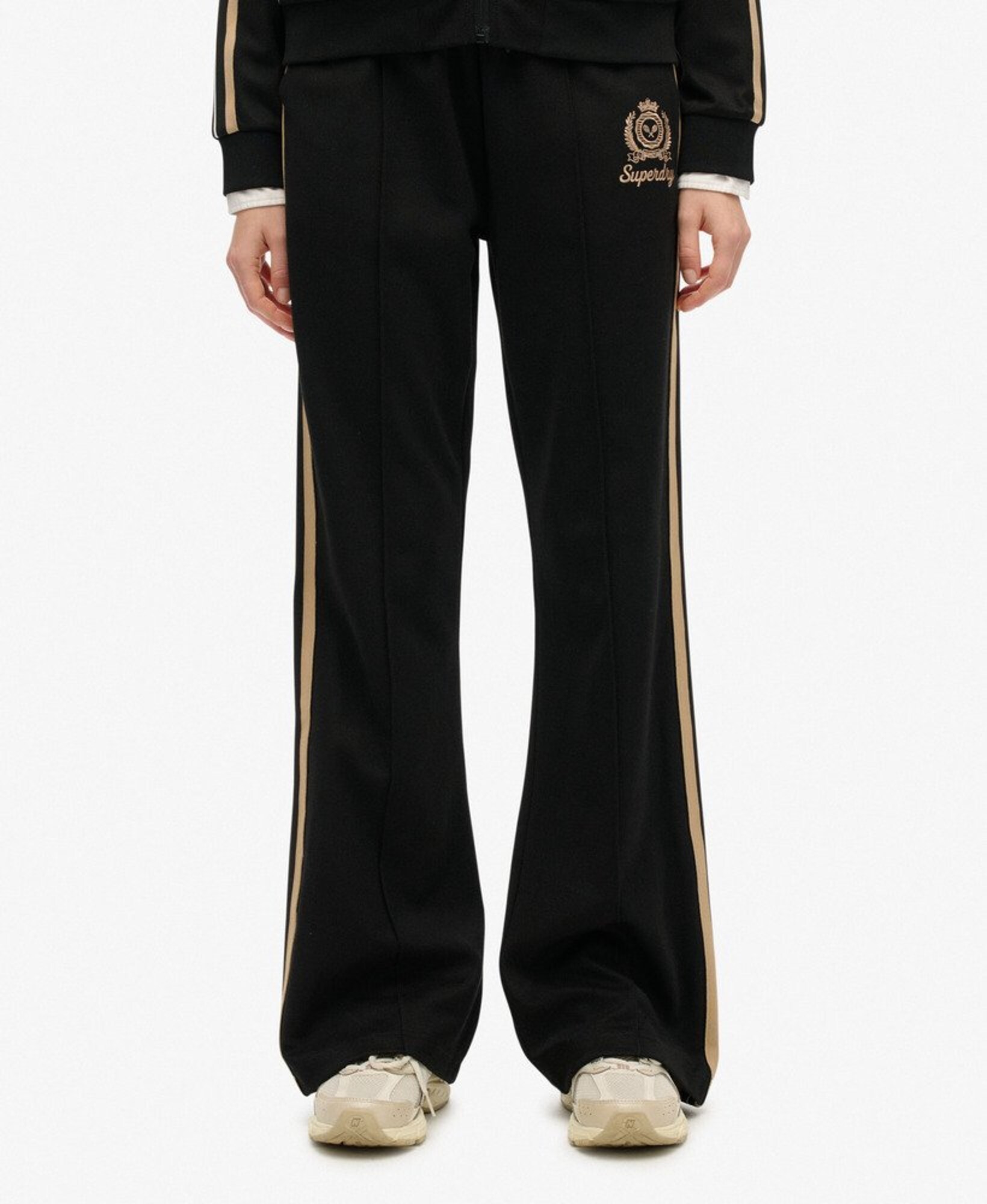 Superdry & Co Broek 'Country Club' Geel / Zwart