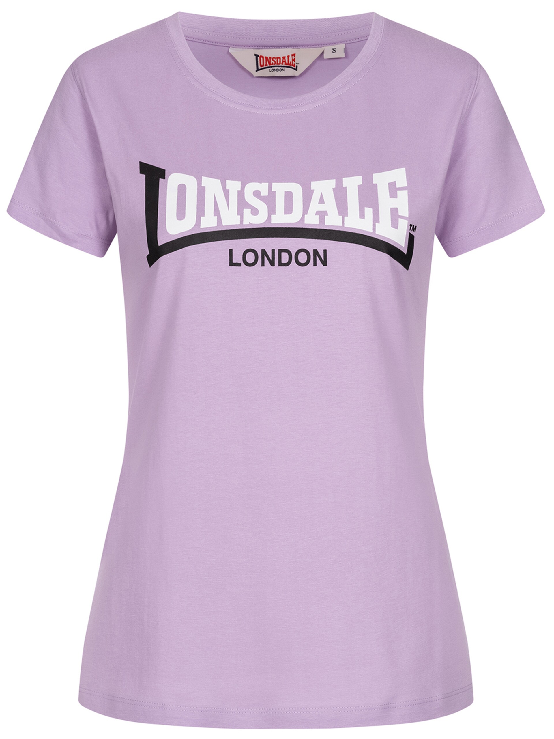 LONSDALE T-shirt 'Achnavast' lila / svart dam
