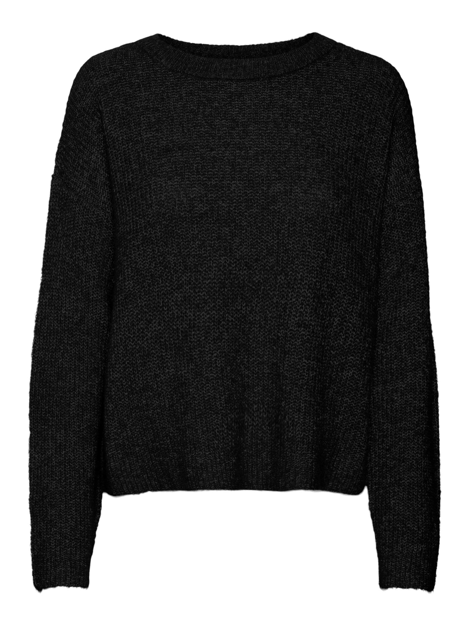 VERO MODA Sveter 'MILI'  čierna melírovaná