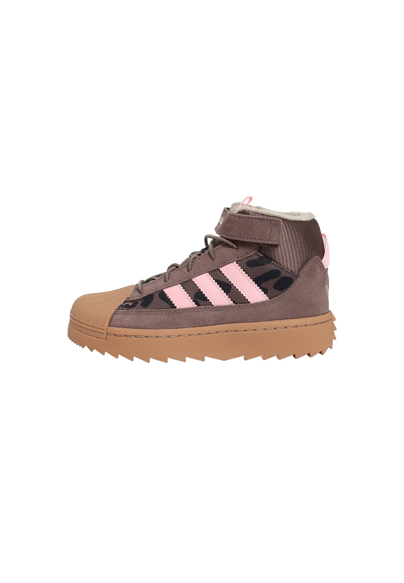 ADIDAS ORIGINALS Sneaker SUPERSTAR ciocolatiu / roz / negru