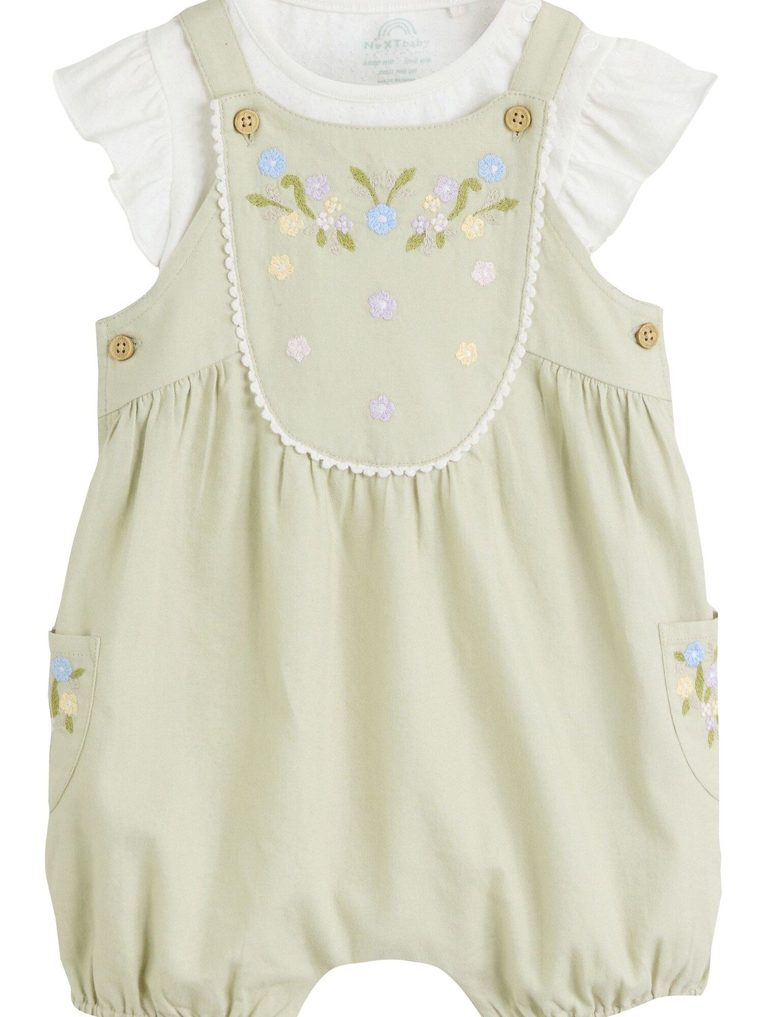 Next Set  albastru deschis / verde deschis / alb