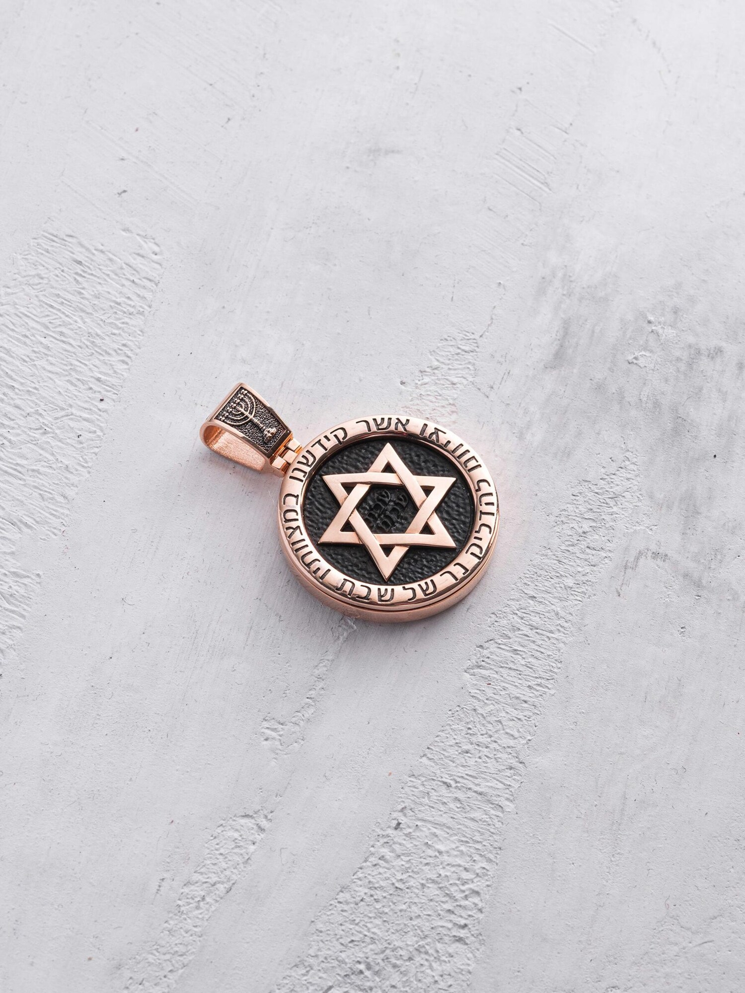 REYTEL Ciondolo 'GWIAZDA DAWIDA'  oro rosé