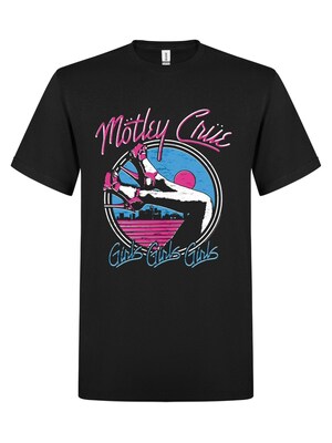 Mötley Crue Camiseta 'Mötley Crue Girls, Girls, Girls T-Shirt'  negro