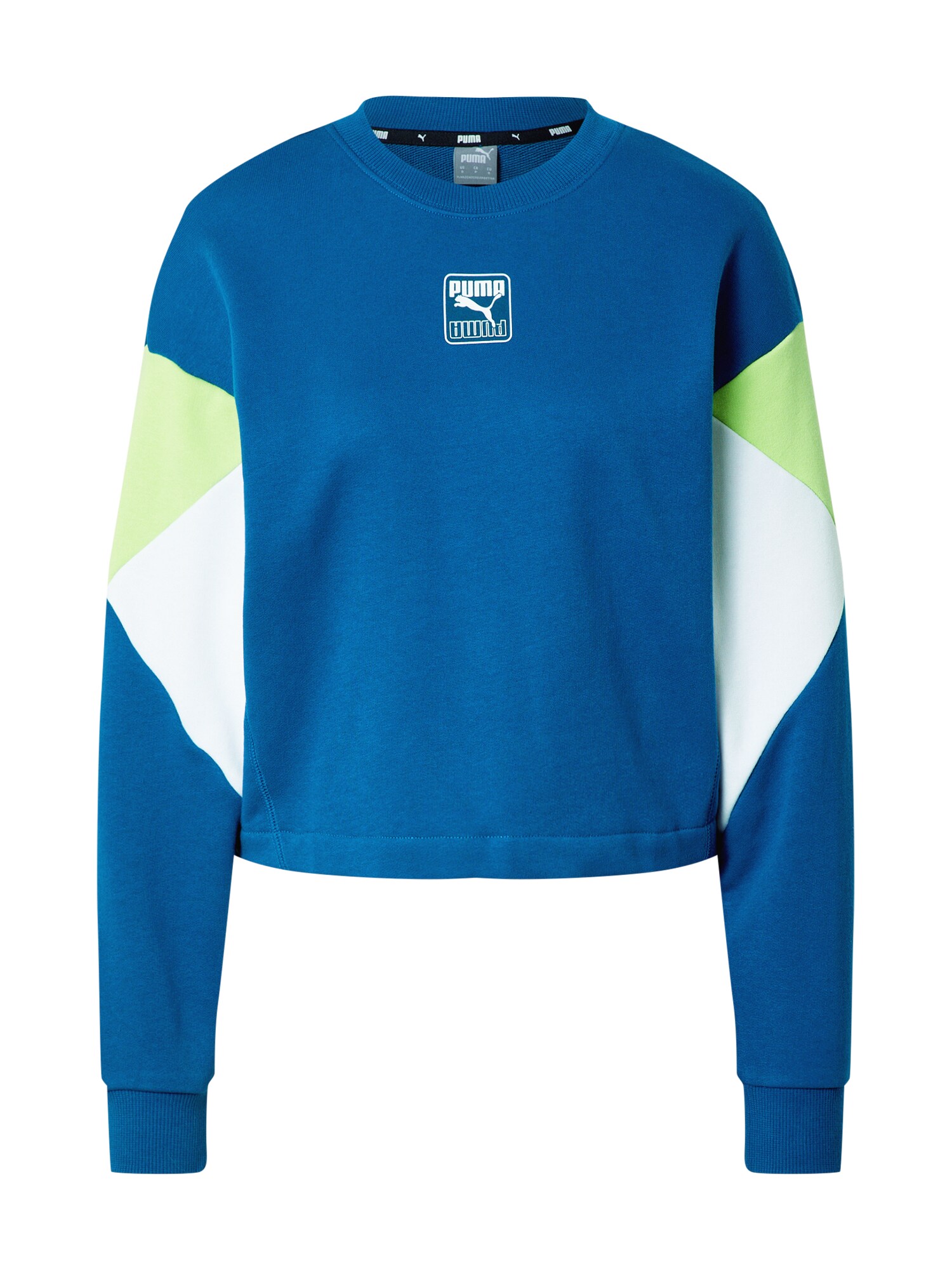PUMA Sportinio tipo megztinis 'Rebel'  mėlyna / balta / kivių spalva
