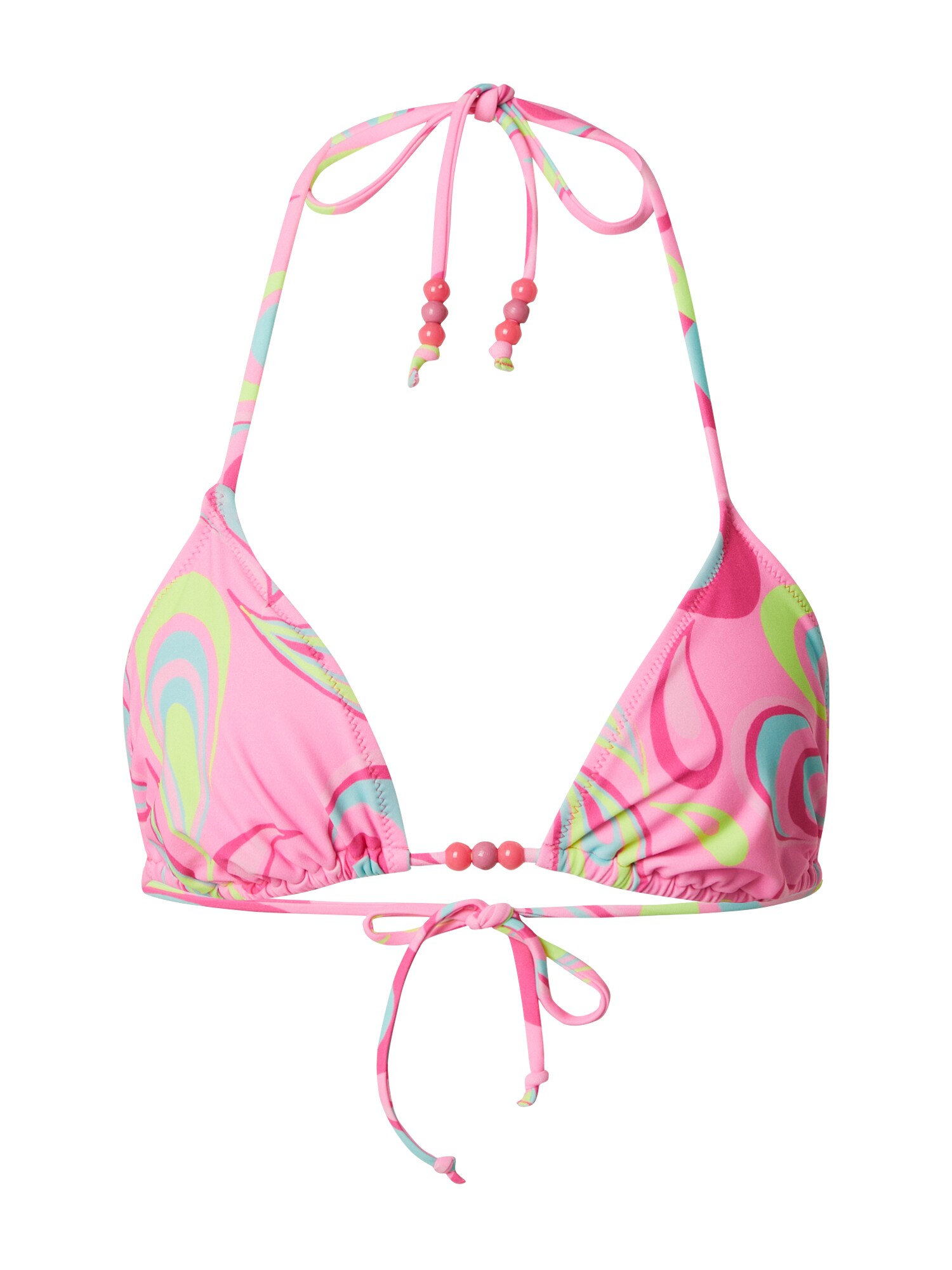 Boux Avenue Bikinio viršutinė dalis 'CALI' žalsvai mėlyna / šviesiai žalia / ciklameno spalva / šviesiai rožinė