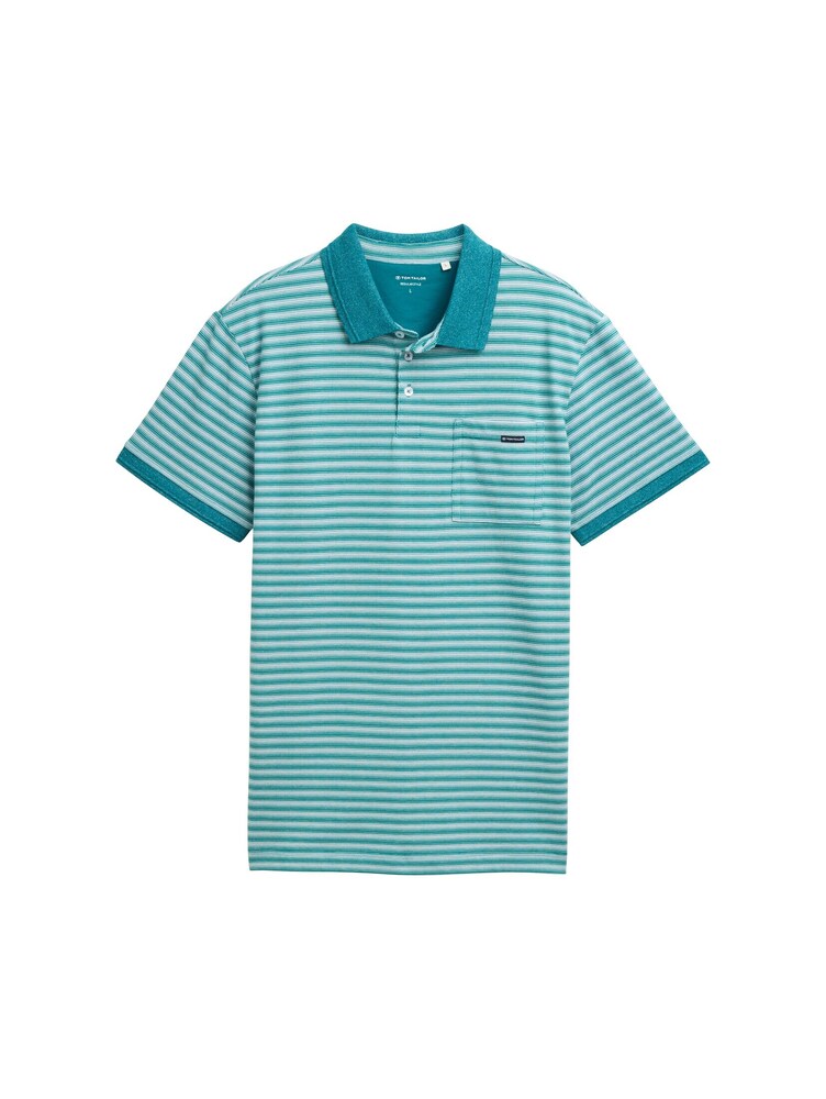 TOM TAILOR Poloshirt Herren Größe XL petrol / weiß
