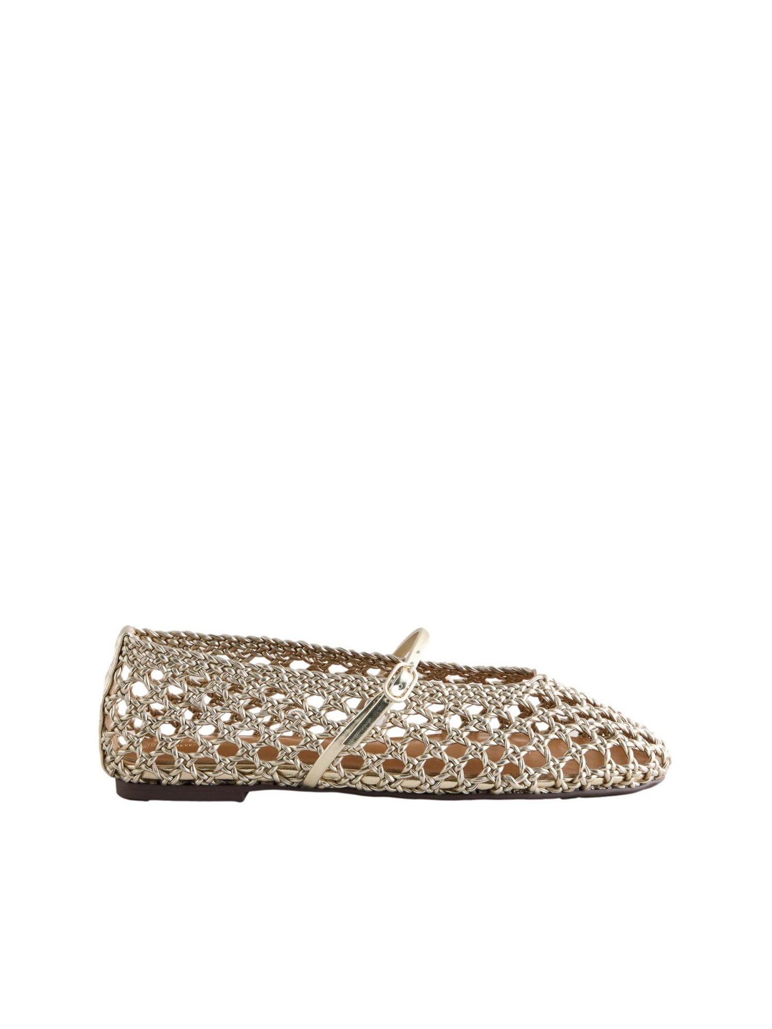 Next Ballerina met riempjes 'Forever Comfort' goud