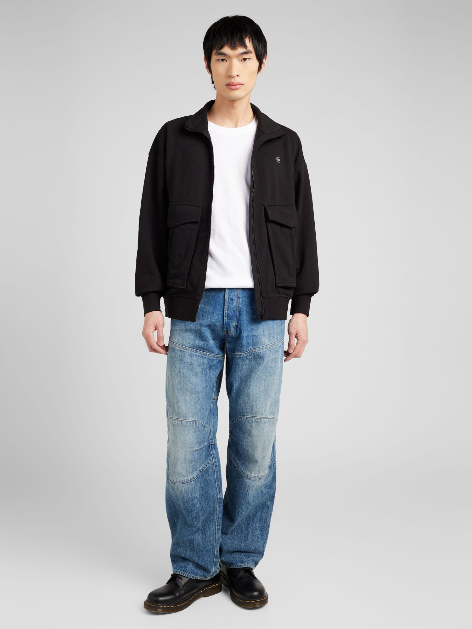 G-STAR Sudadera con cremallera negro – imagen 4