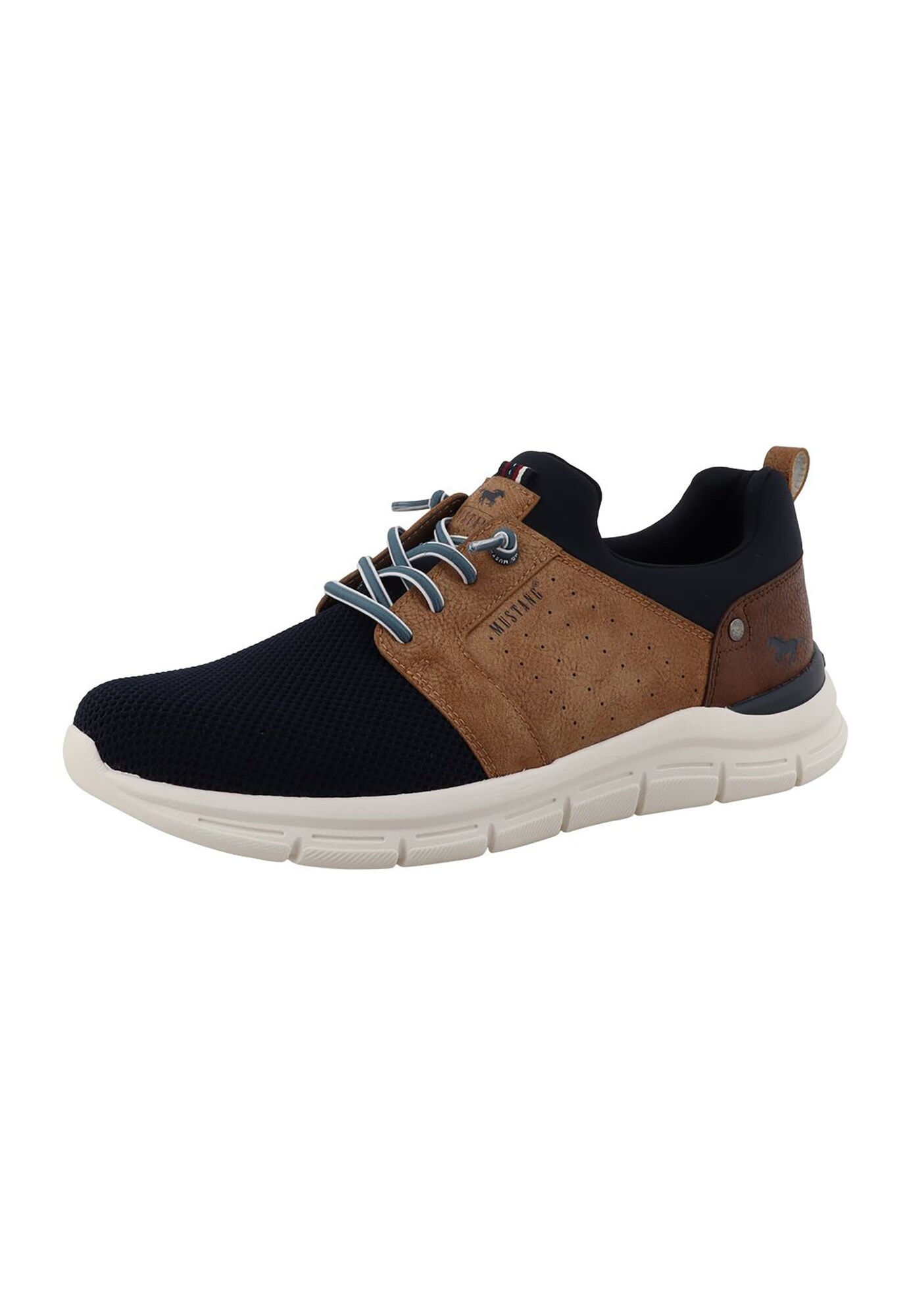 MUSTANG Sneaker low  bleumarin / maro