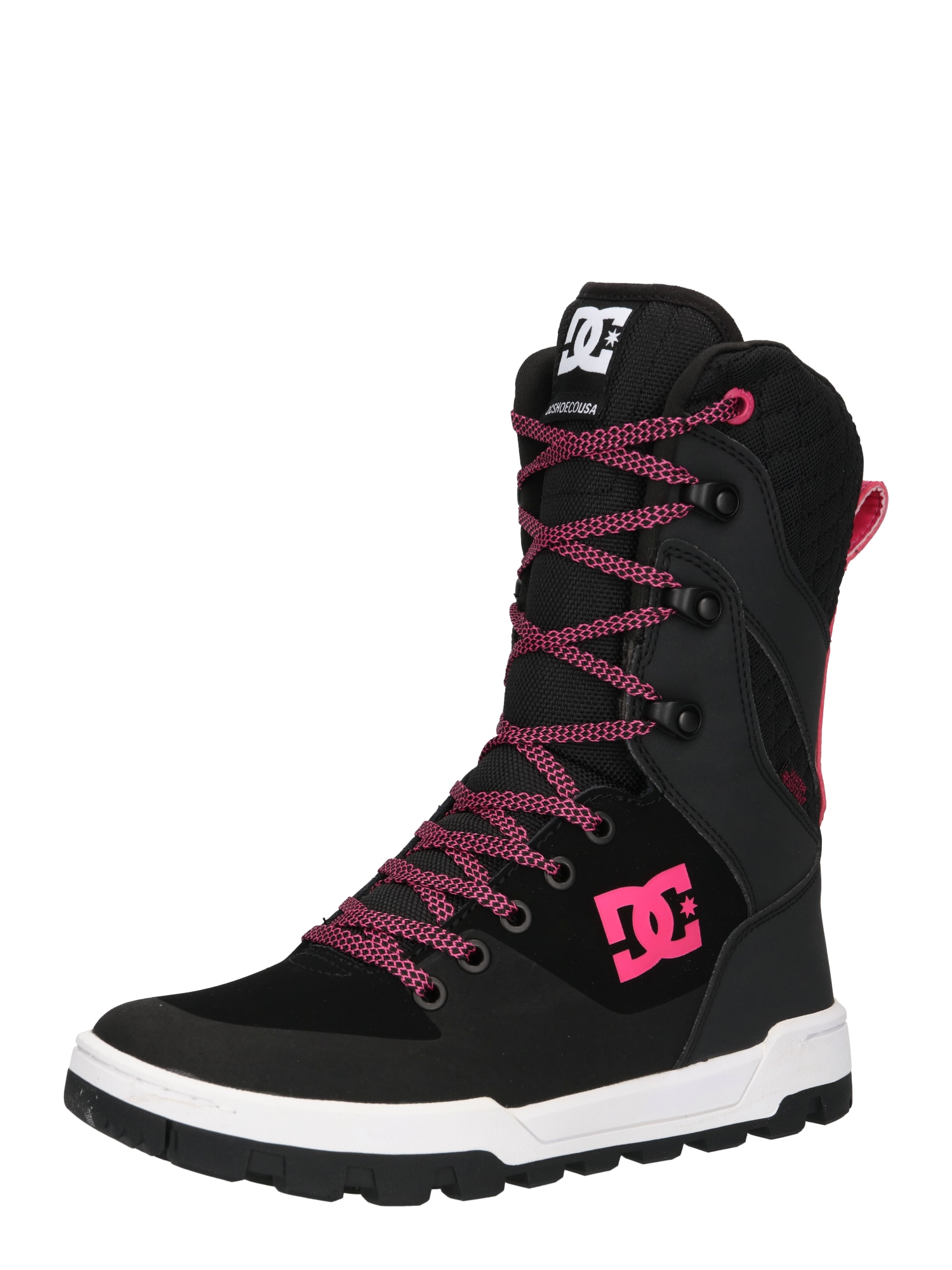 DC Shoes Suvarstomieji batai 'NADENE' juoda / rožinė