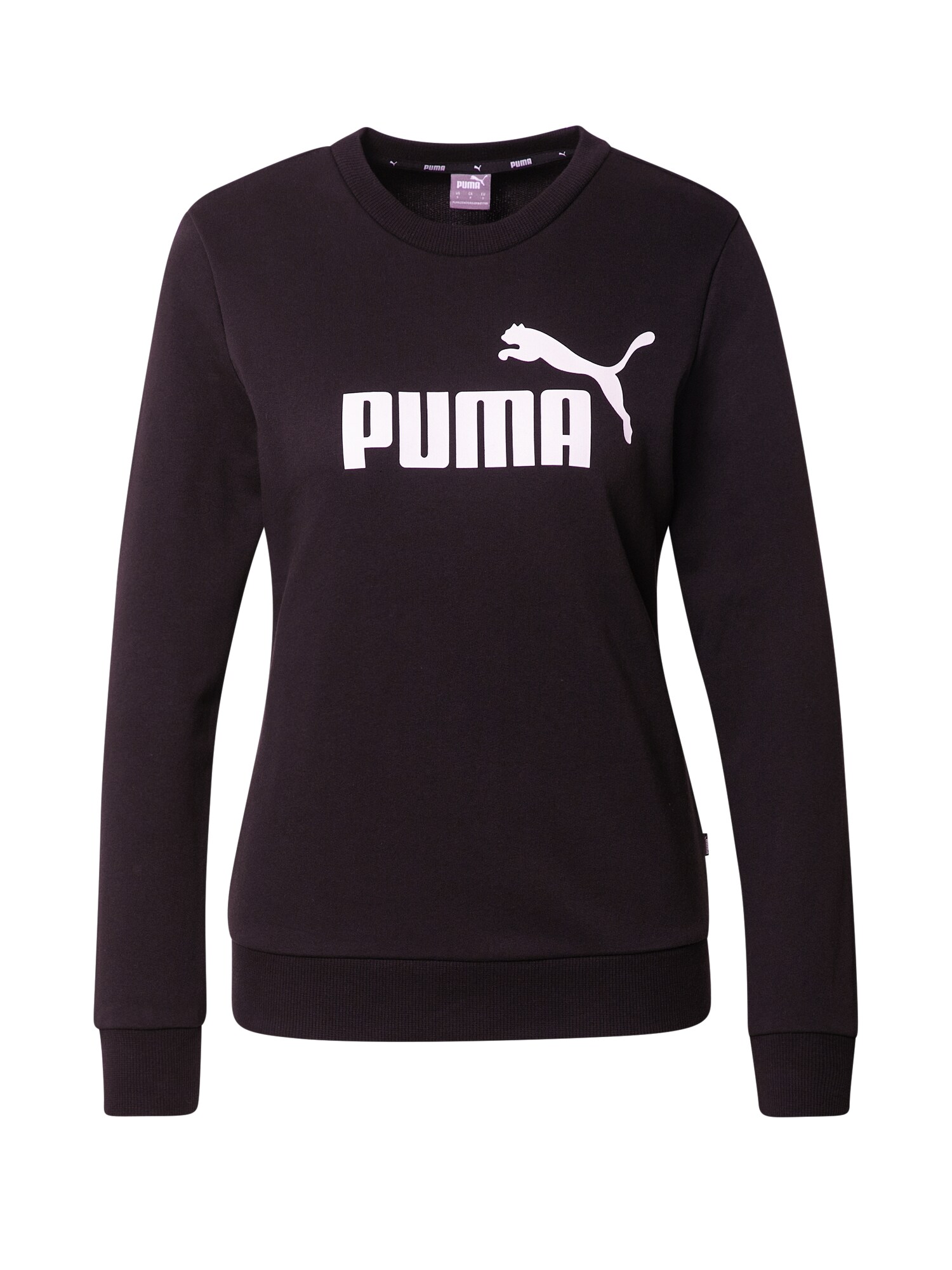 PUMA Hanorac sport  negru / alb