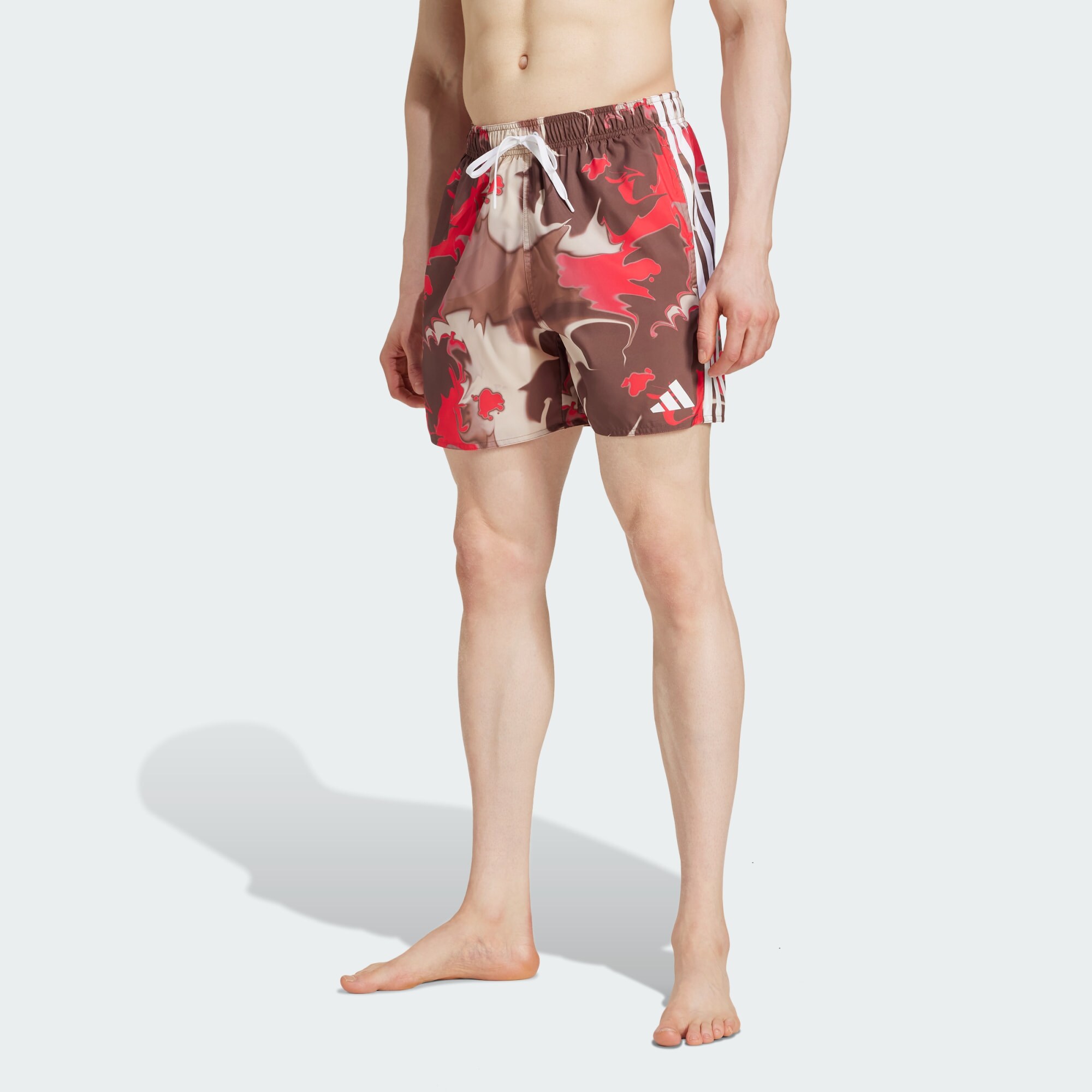 ADIDAS SPORTSWEAR Rövid fürdőnadrágok  világos bézs / rozsdavörös / dinnye / fehér termék 2. képe