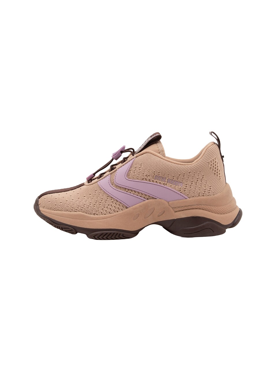 Låg sneaker 'Main ST' mörkbrun / pastelllila