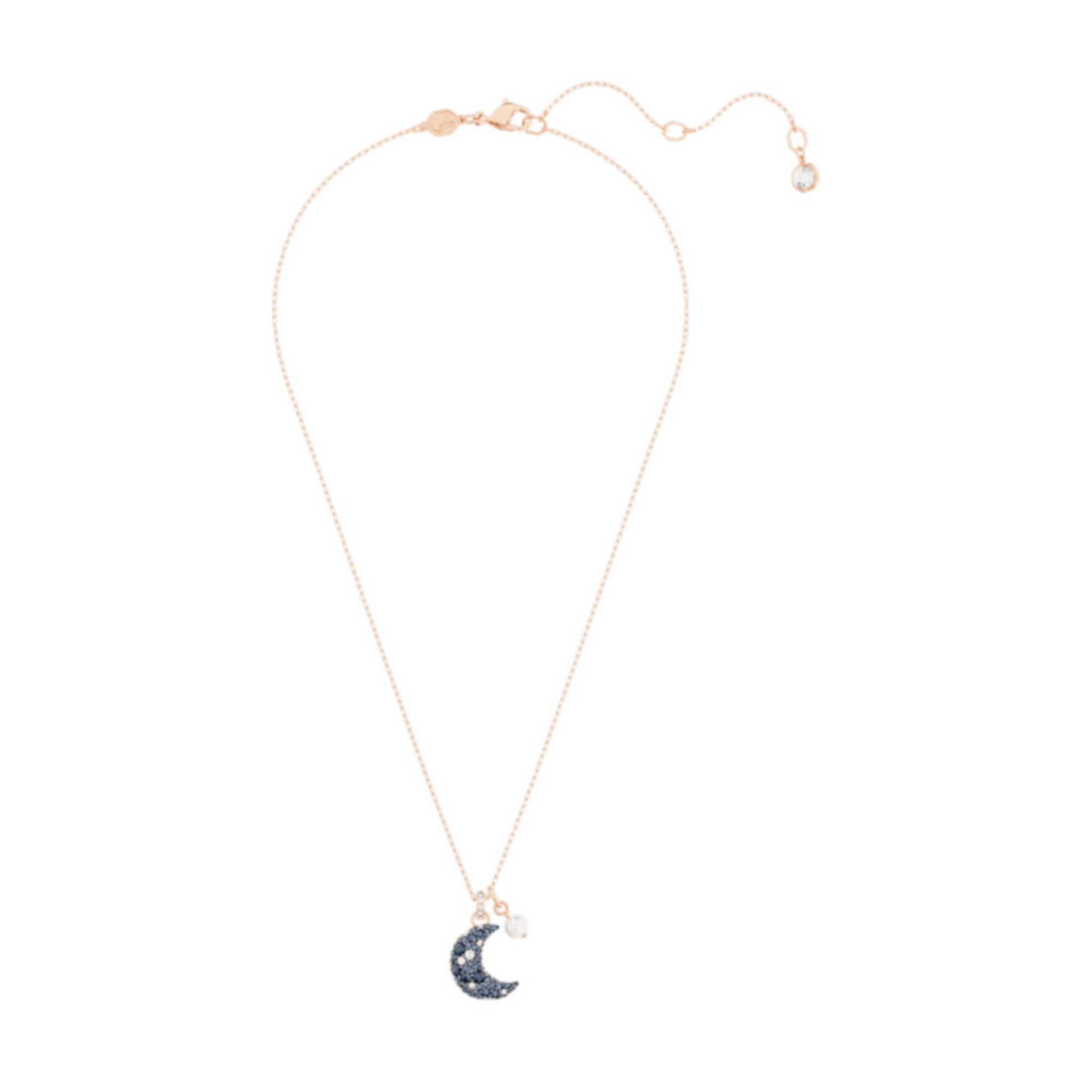 Swarovski Ketting Blauw / Navy / Rose-goud / Zilver