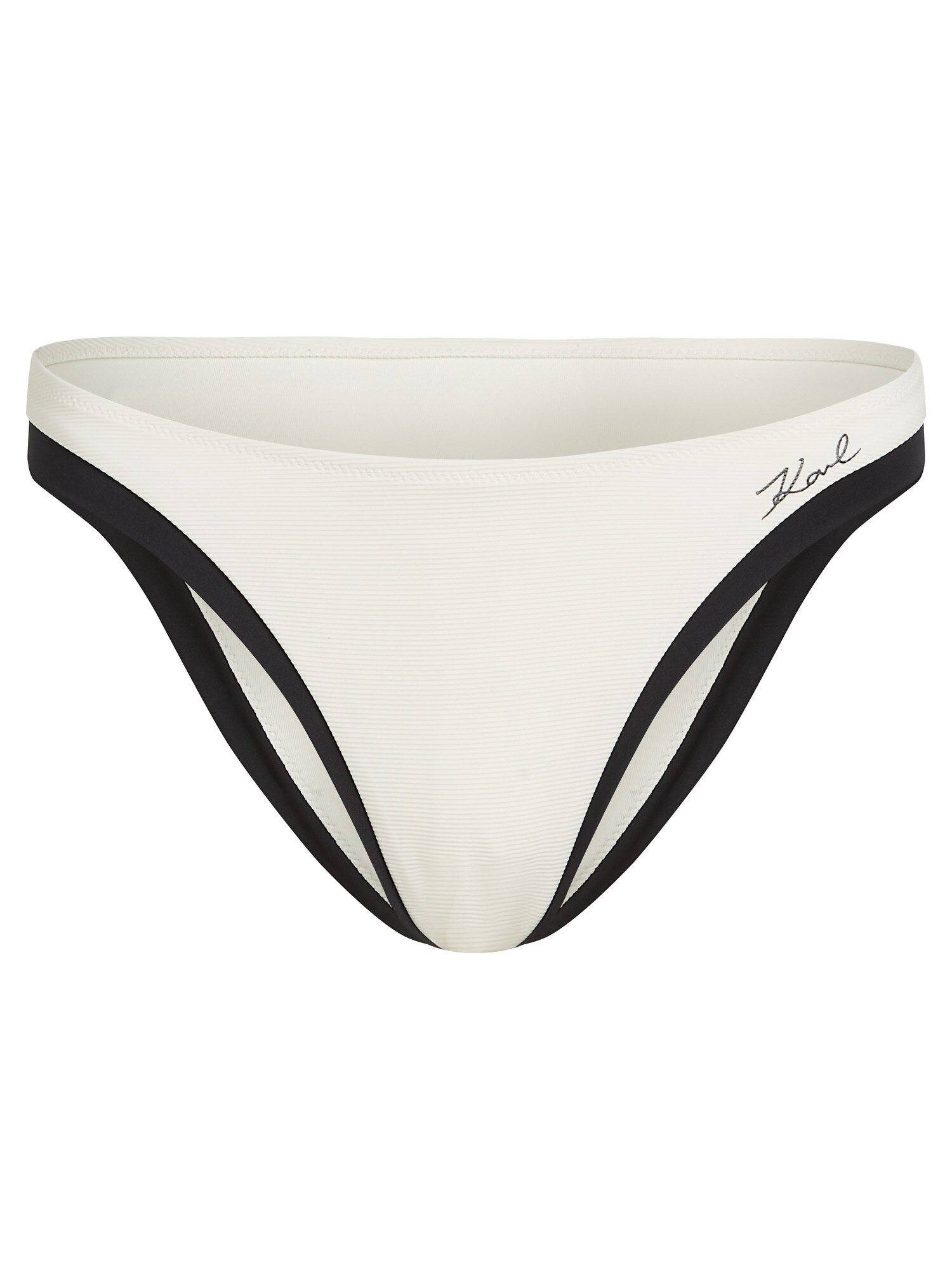Karl Lagerfeld Slip costum de baie  crem / negru