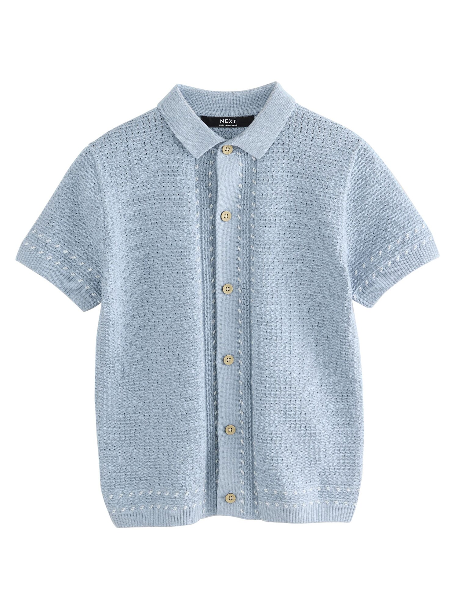 Next Tricou  albastru deschis