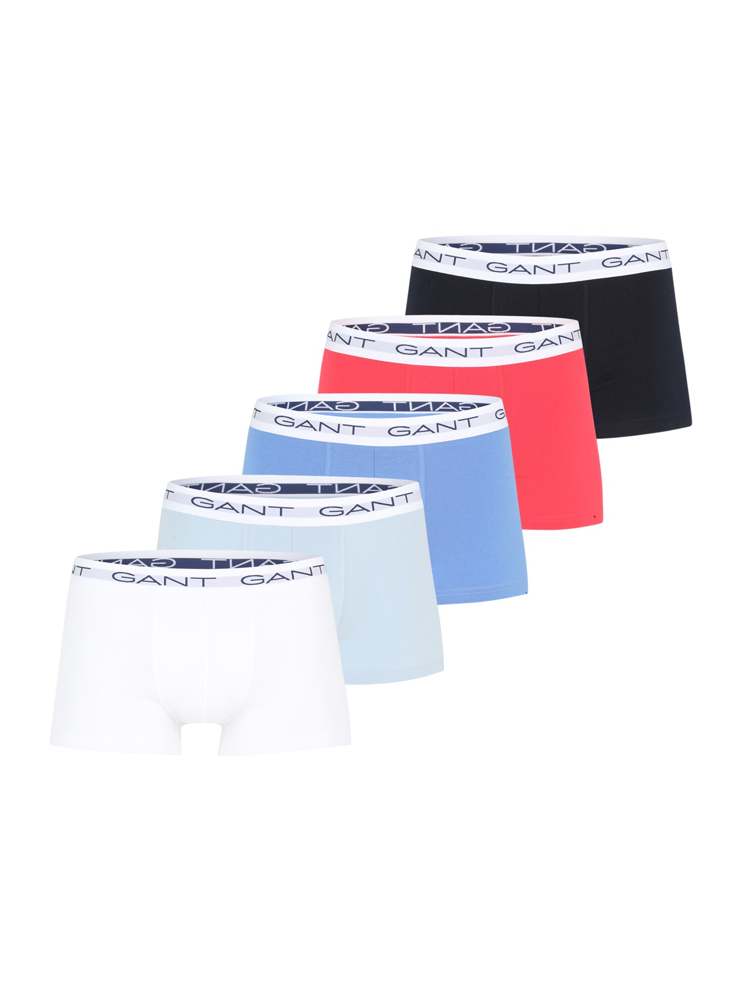 GANT Boxeri  azur / verde mentă / roșu deschis / negru / alb