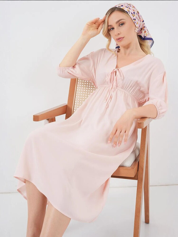 Bigdart Kleid Damen Größe 42 puder Winterkleid