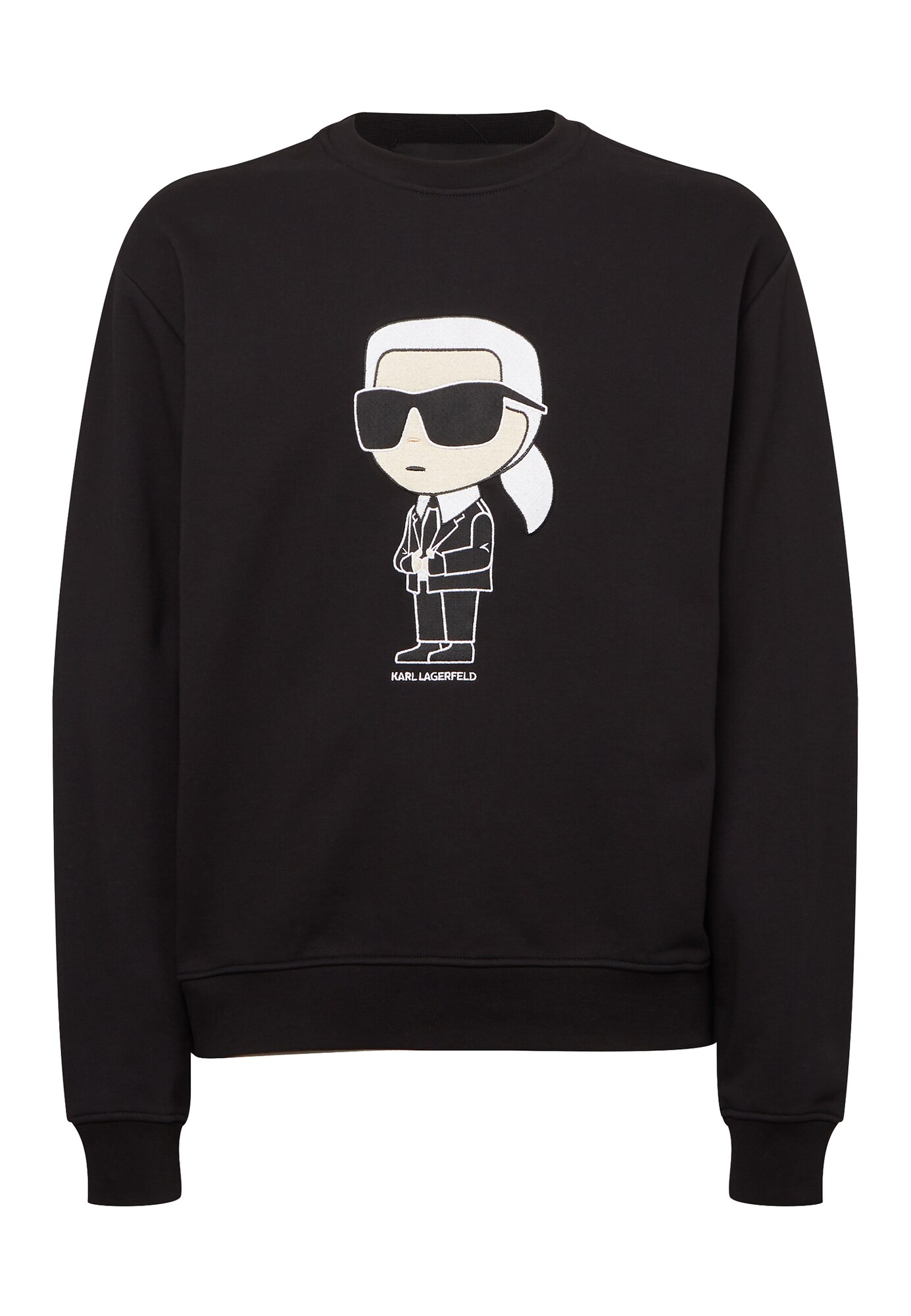 Karl Lagerfeld Tréning póló 'Ikonik'  fekete / fehér akciós termékkép 1