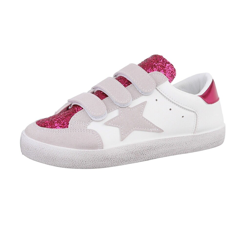 Ital-Design Sneaker Damen Größe 37 pink / weiß