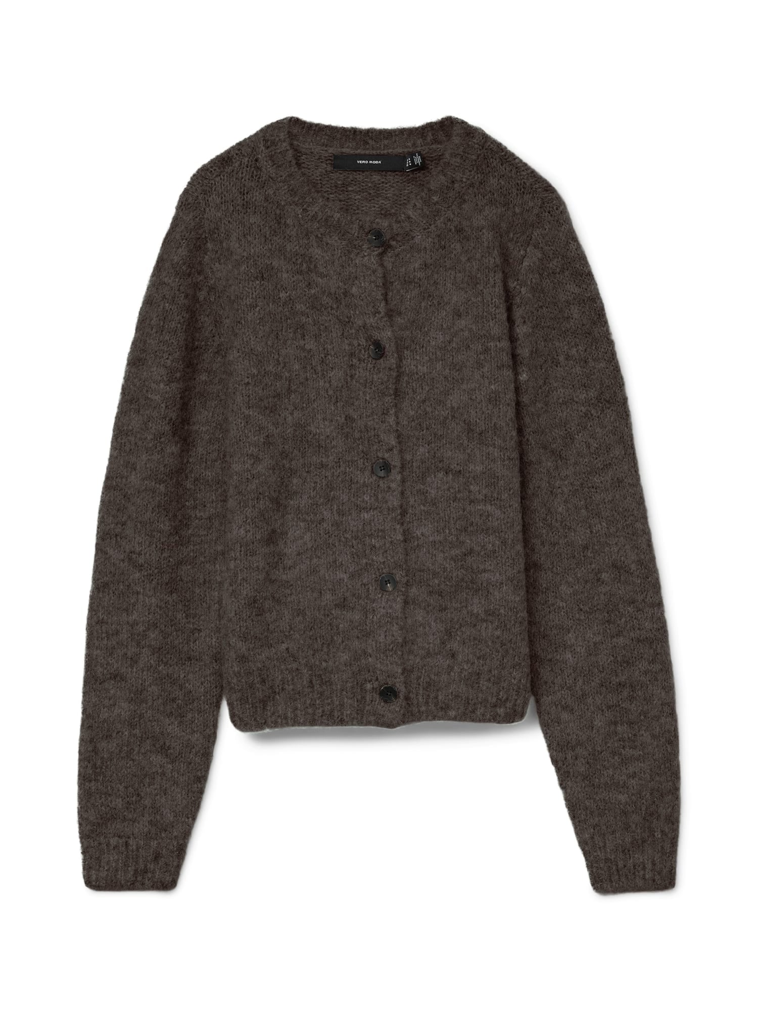 VERO MODA Geacă tricotată Novah maro amestecat