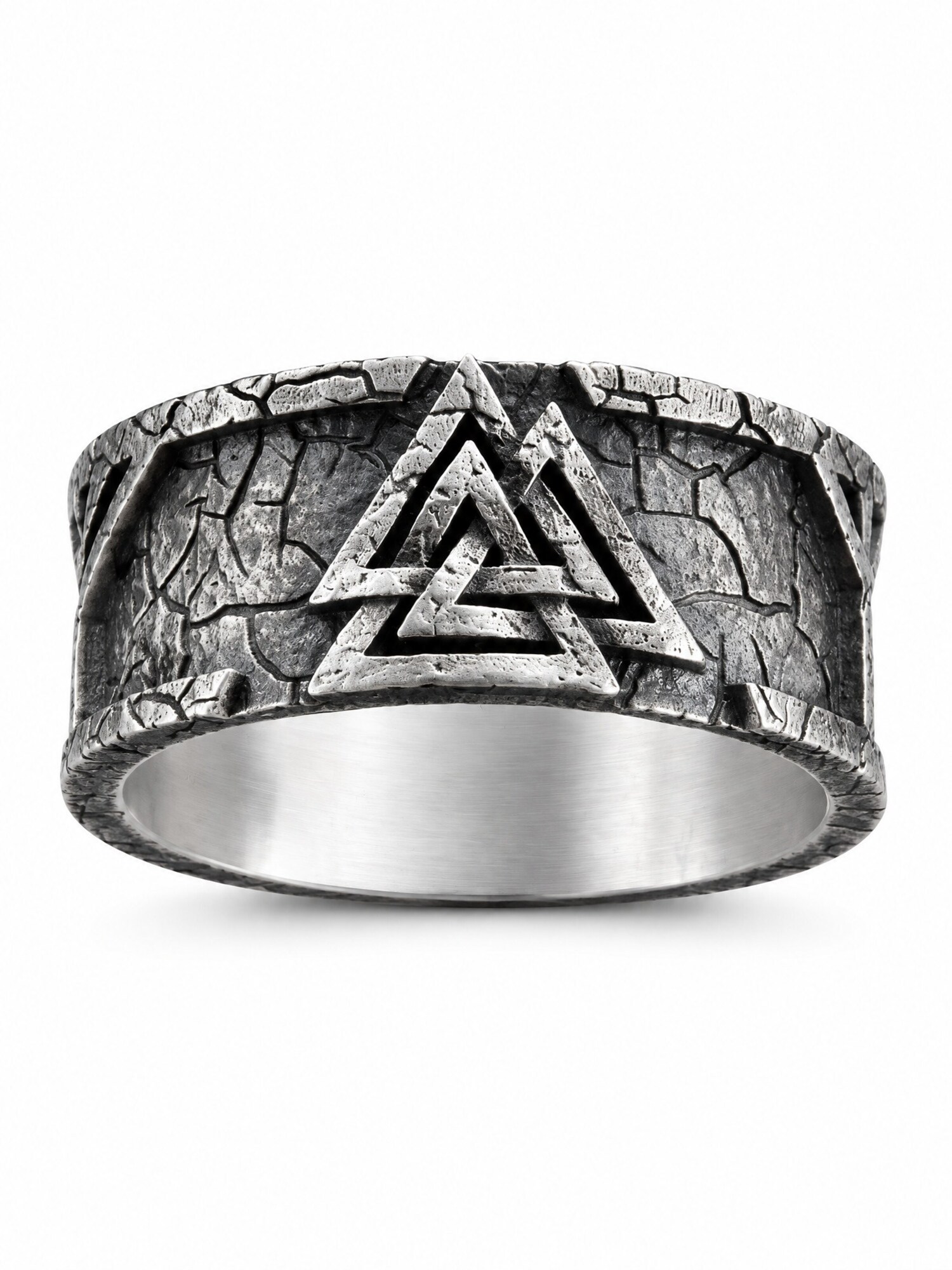 REYTEL Prsten 'VALKNUT. RUNES' srebro