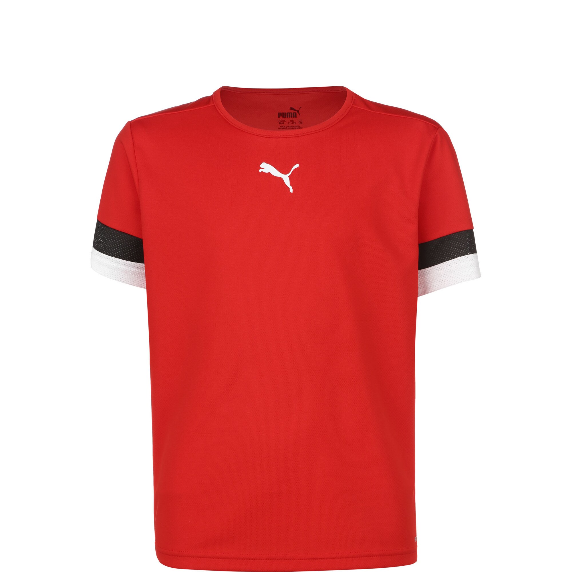 PUMA Tricou funcțional TeamRise  roșu / negru / alb