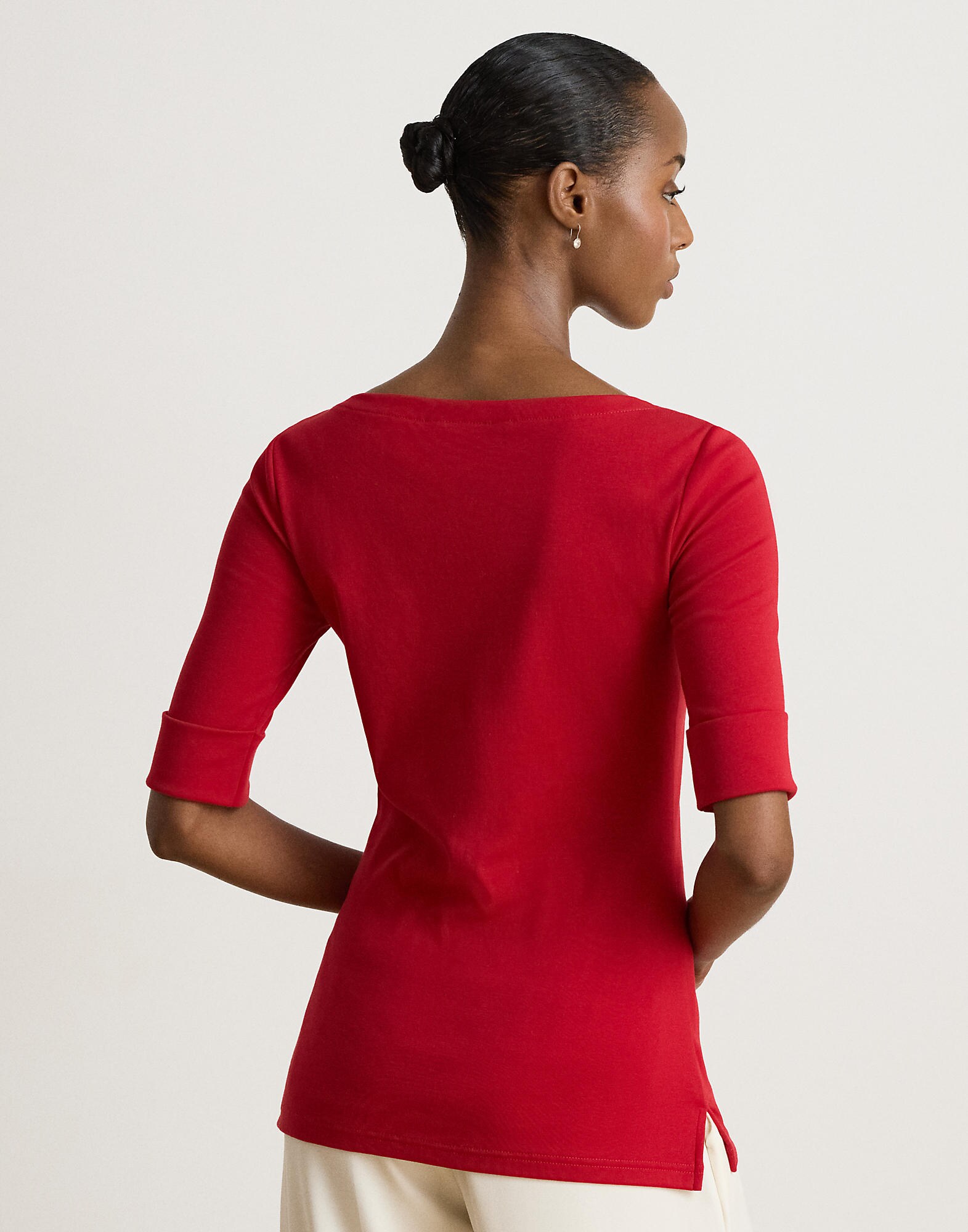 Lauren Ralph Lauren Camiseta 'JUDY' rojo vivo – imagen 3