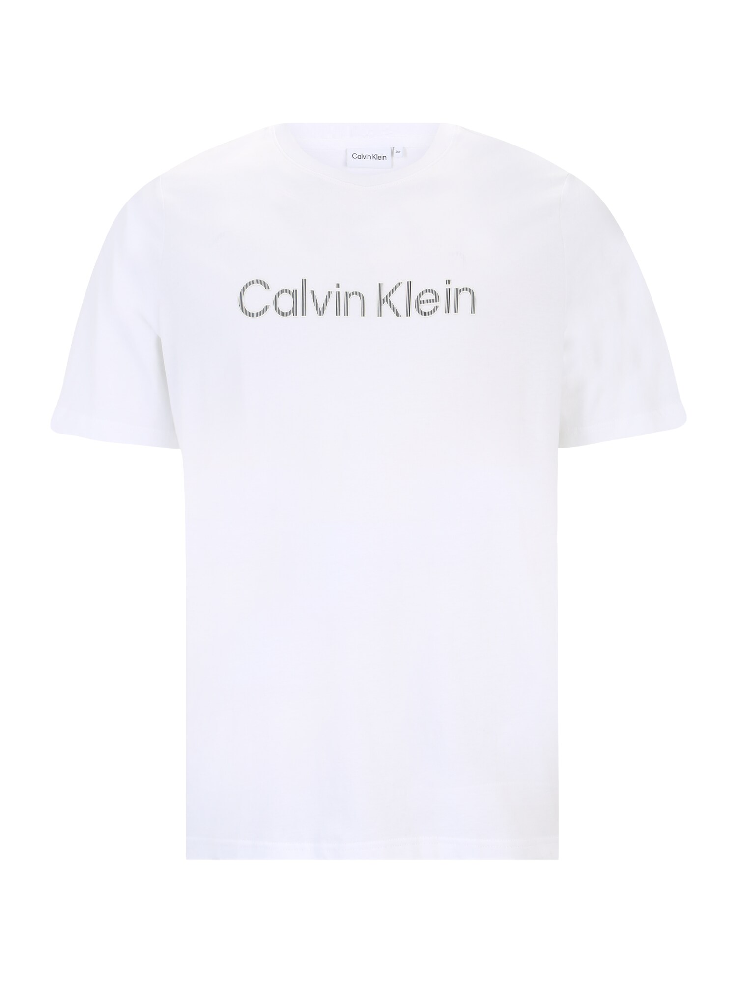 Calvin Klein Big & Tall Marškinėliai balta / juoda