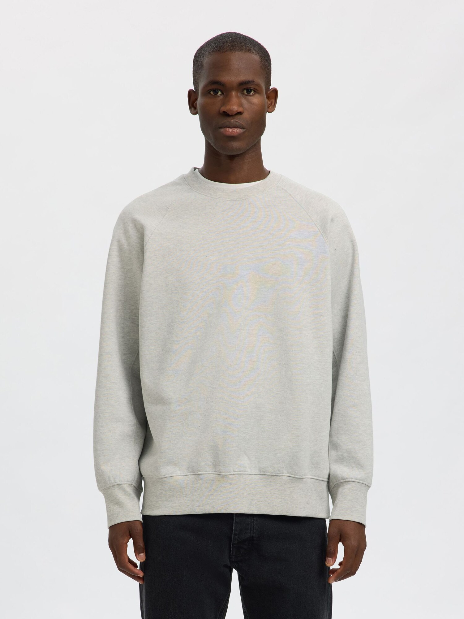 SELECTED Sudadera  gris moteado