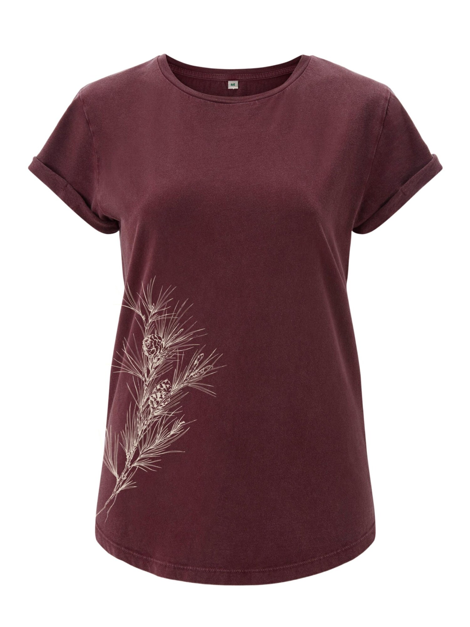Life-Tree Majica '"Fairwear Orgnic" Pine Branch' crvena